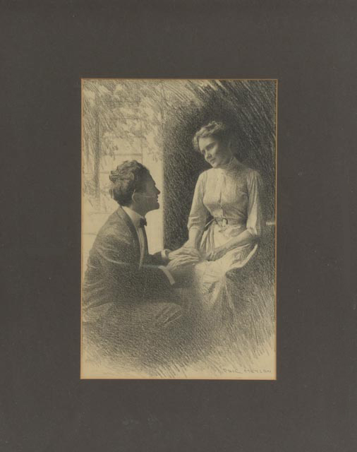 Paul Meylan Original Signed Charcoal Illustration