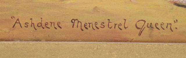 Frederick Thurlby Original 1926 Oil Equine Painting on Canvas "Ashdene Menestrel Queen"