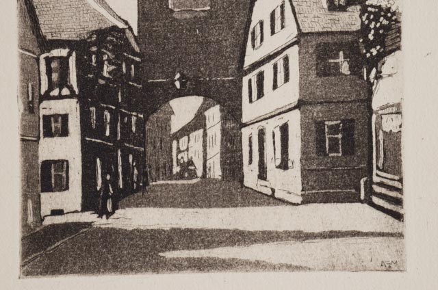 Four A. Graeme Mitchell Original Etchings