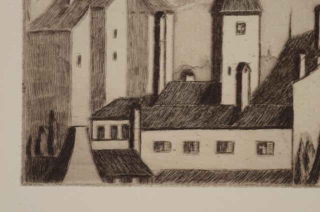 Four A. Graeme Mitchell Original Etchings