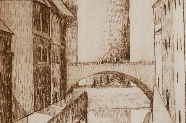 Four A. Graeme Mitchell Original Etchings