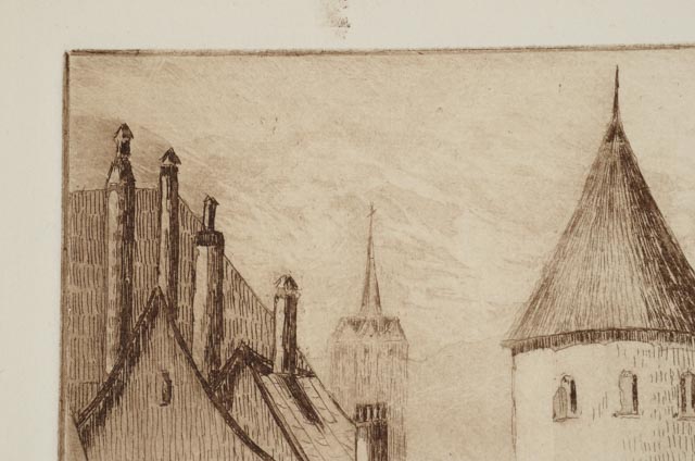 Four A. Graeme Mitchell Original Etchings