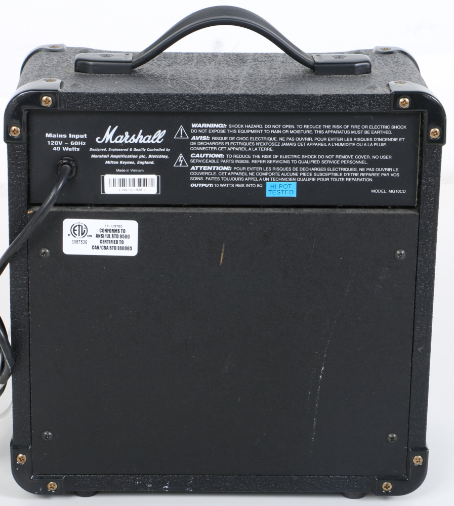 2010 Left-Handed Fender Stratocaster and Marshall Amplifier