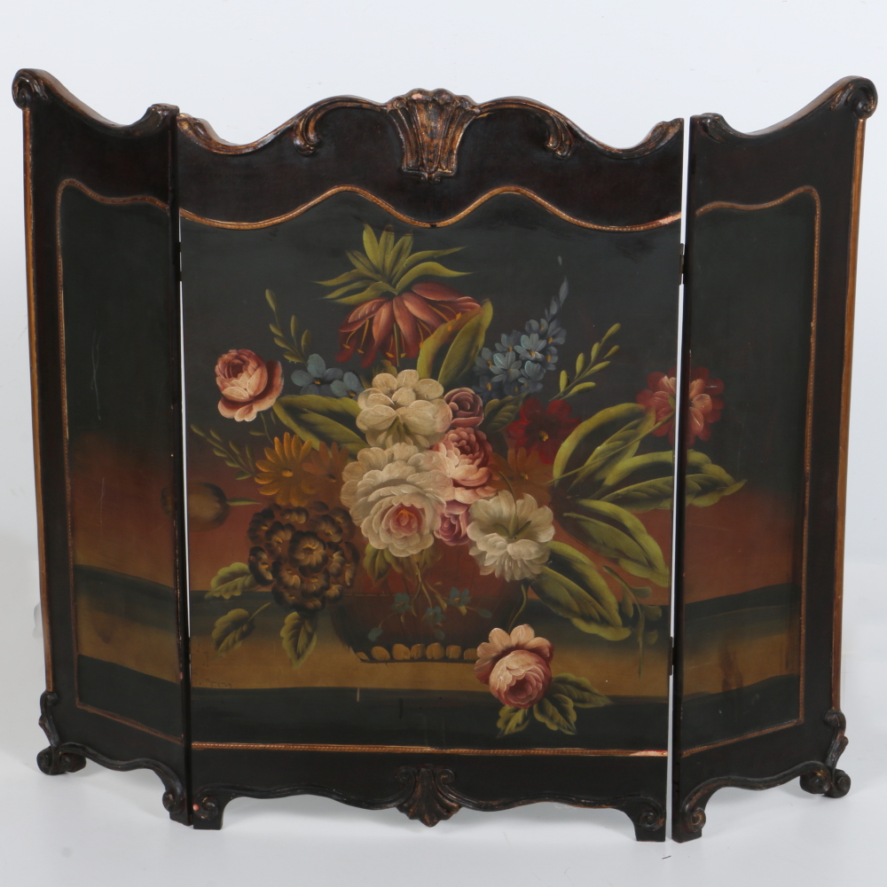 Floral Fireplace Screen
