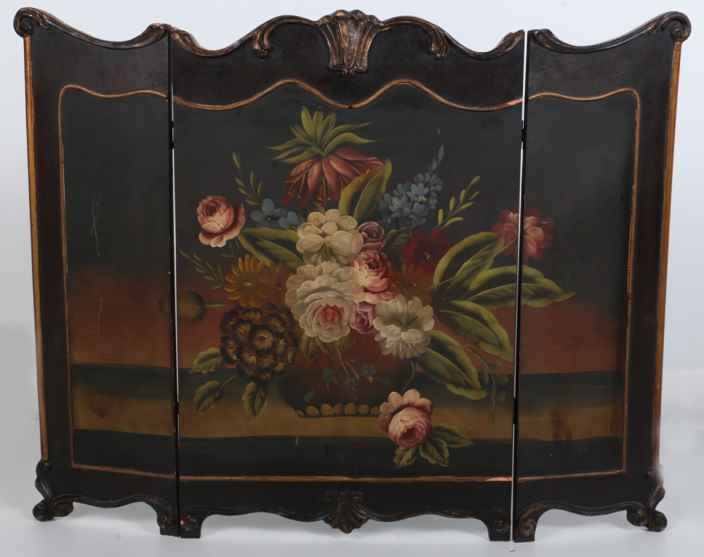 Floral Fireplace Screen