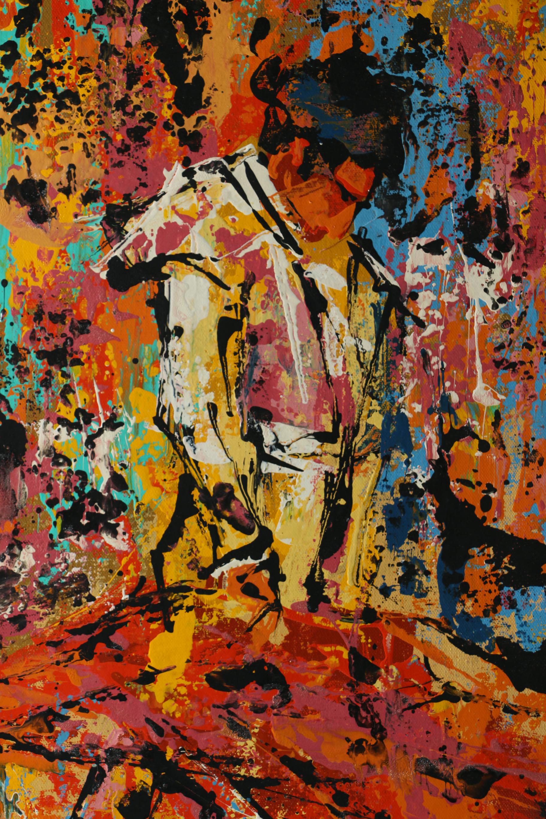 Jack Lauder Oil on Canvas of a Matador