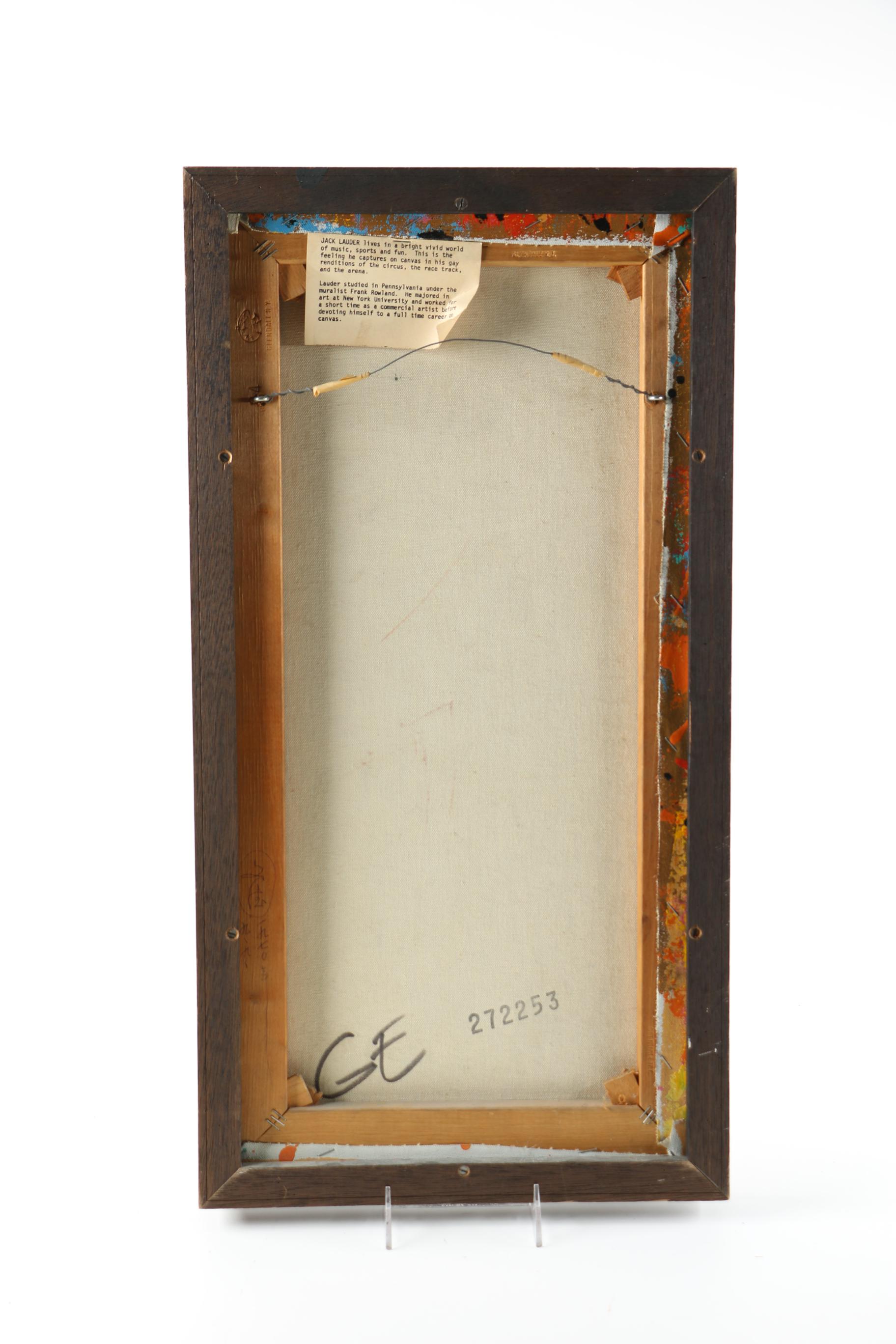 Jack Lauder Oil on Canvas of a Matador