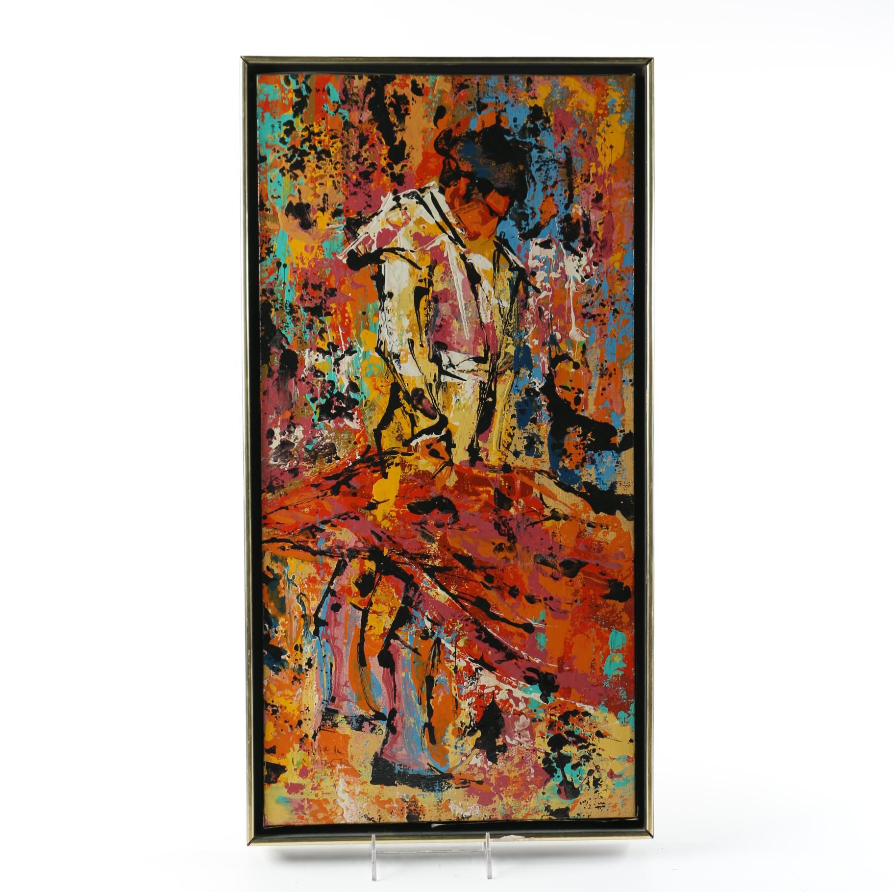 Jack Lauder Oil on Canvas of a Matador