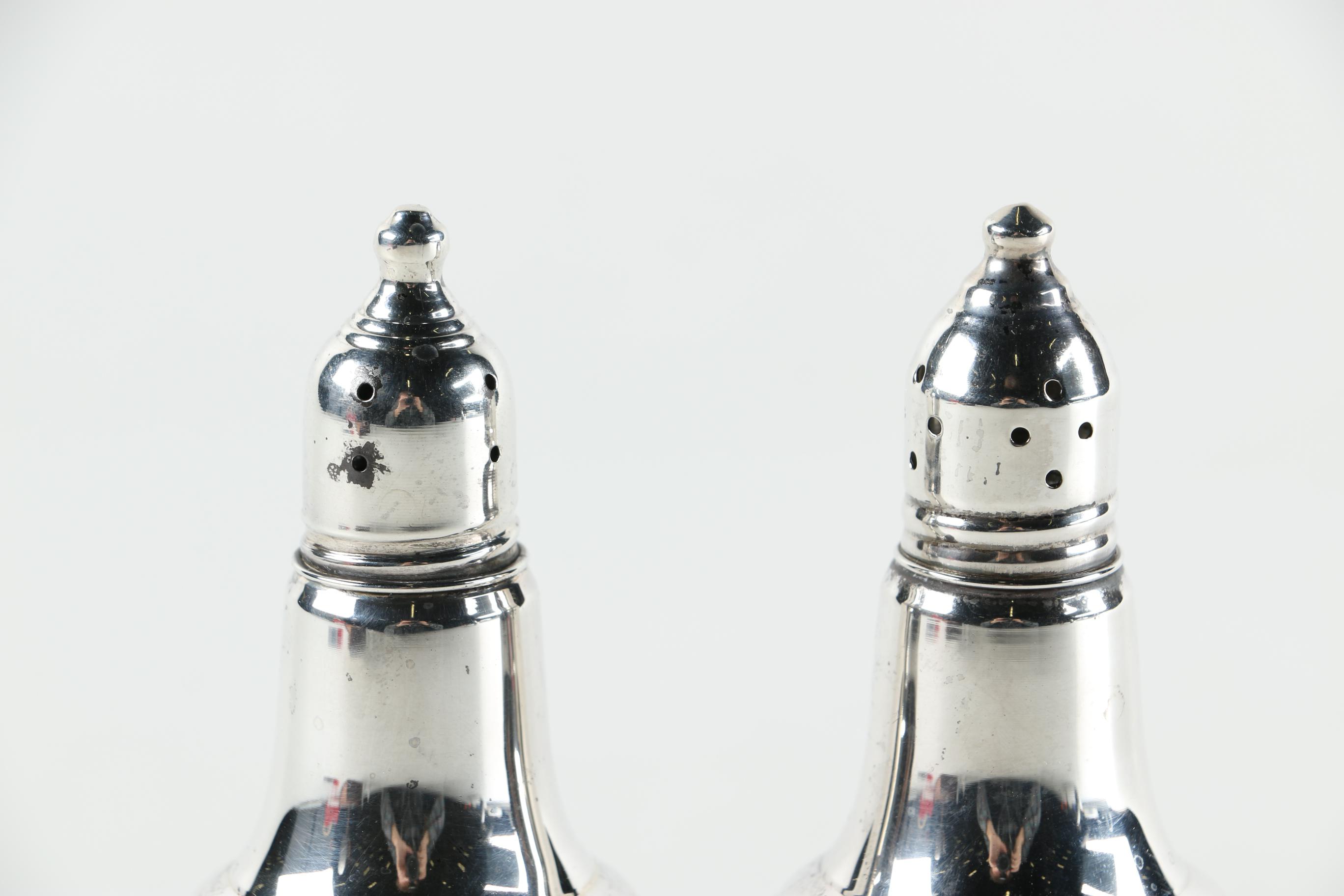 Empire Weighted Sterling Silver Salt and Pepper Shakers Set
