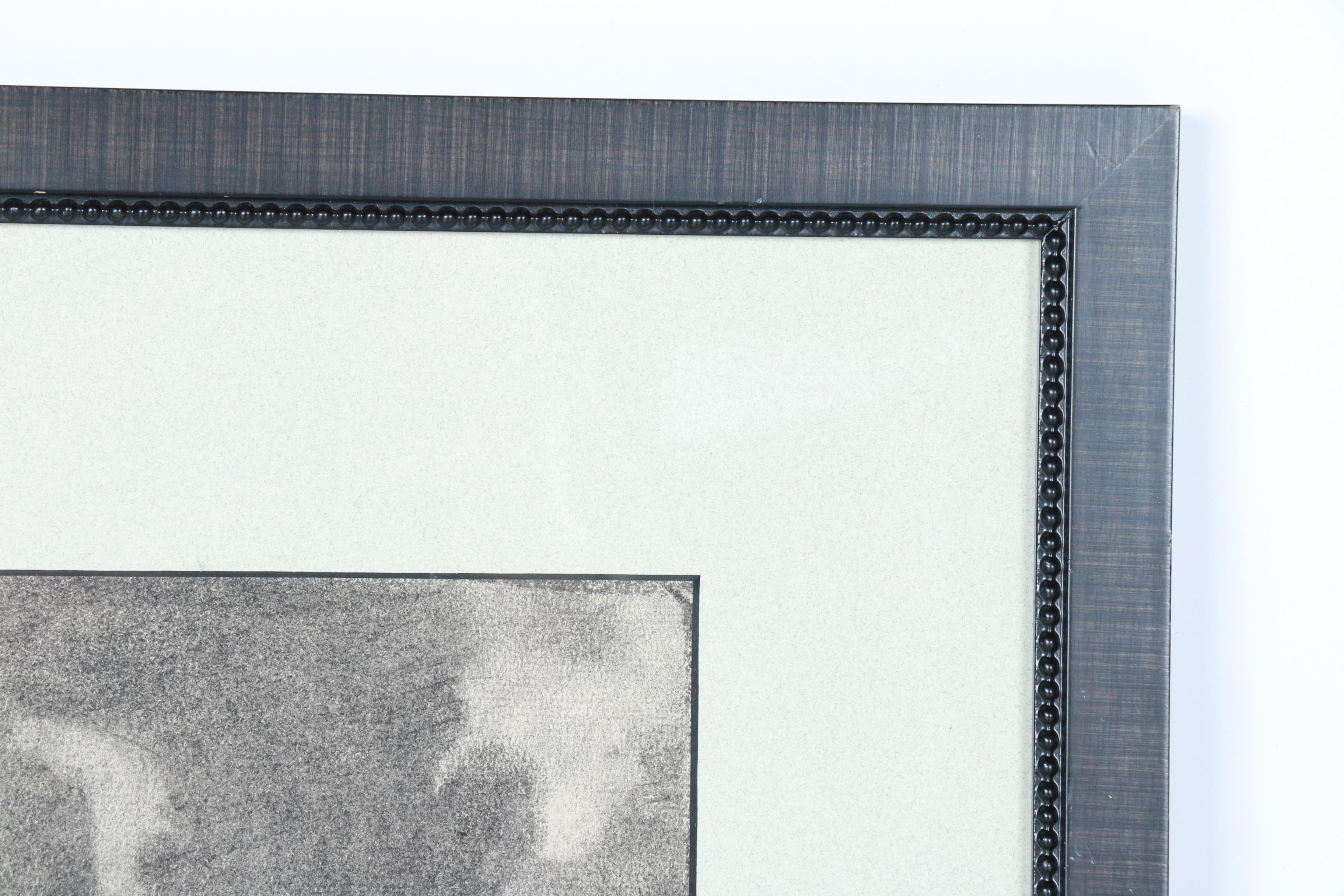 Original Charcoal Landscape "Palms in Fl" by Kenneth Gayoso How