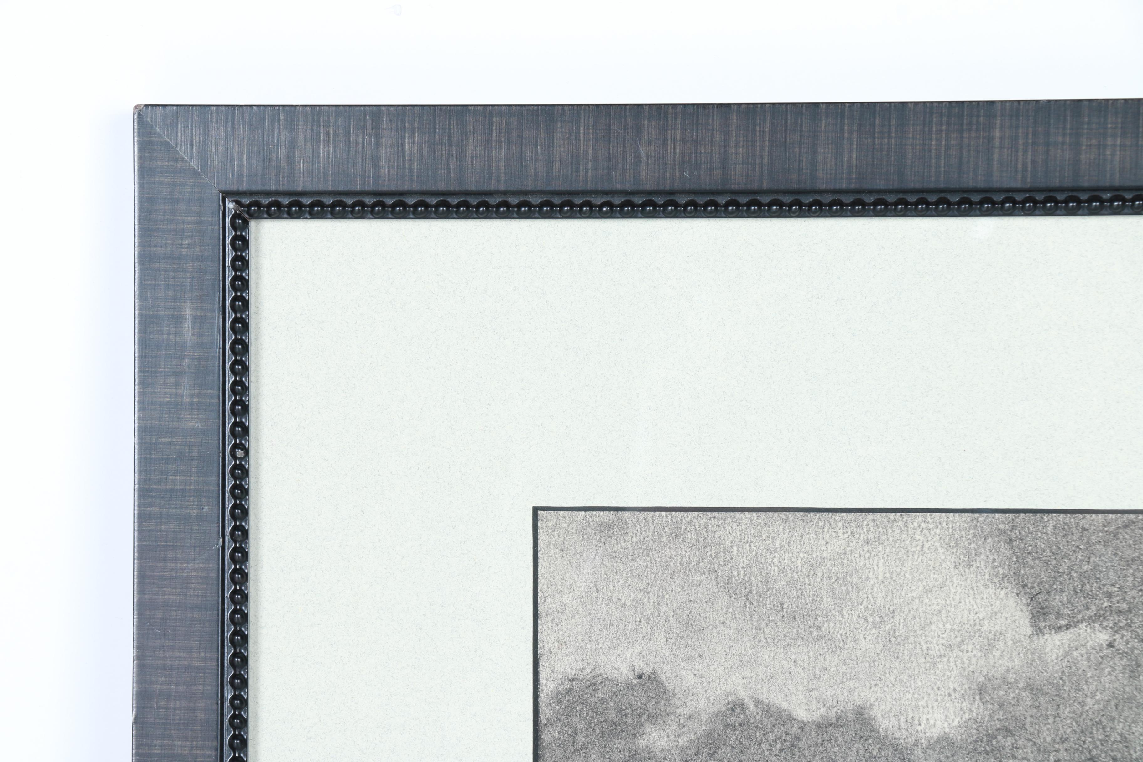 Original Charcoal Landscape "Palms in Fl" by Kenneth Gayoso How