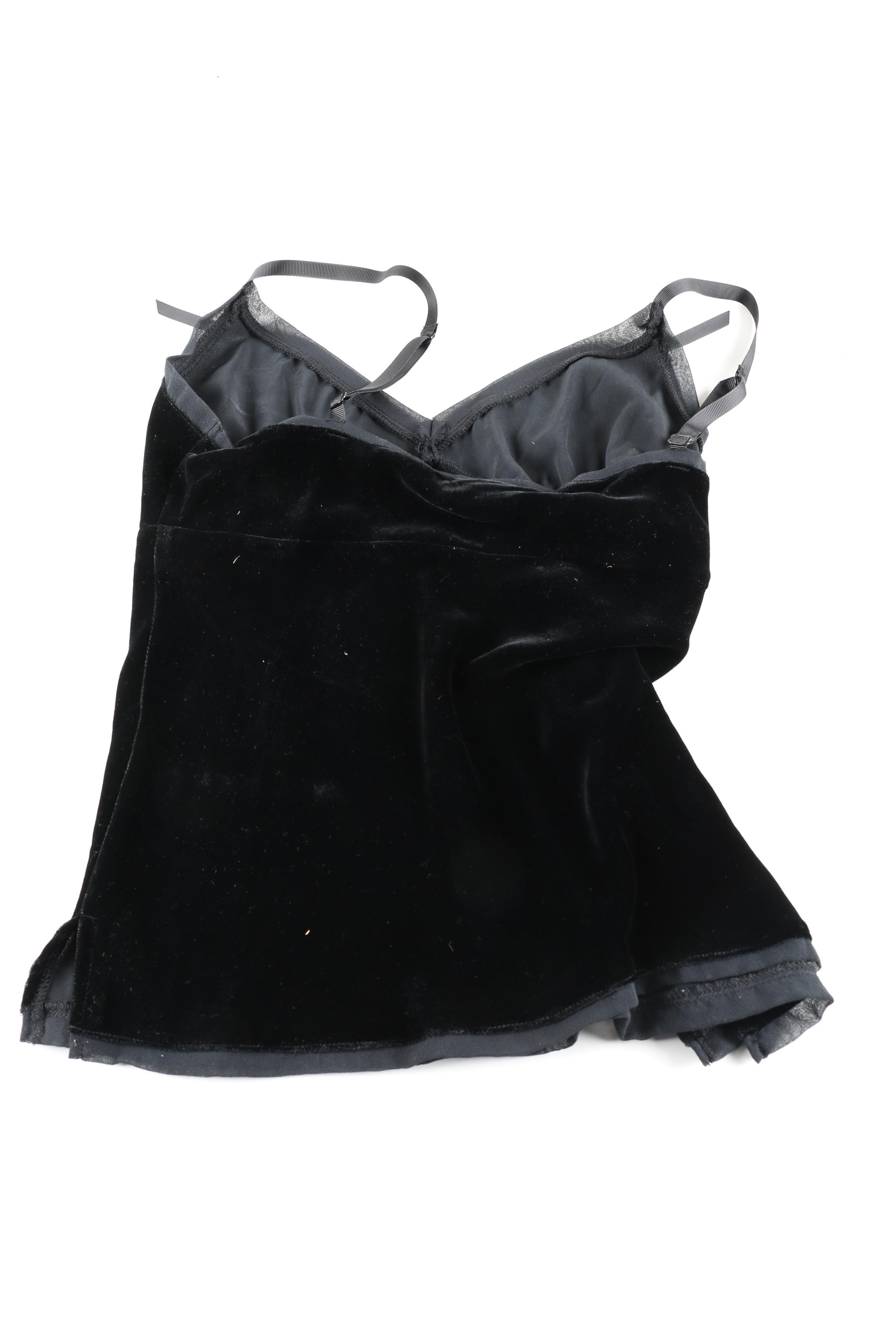 Black Velvet Camisole by Gold Hawk