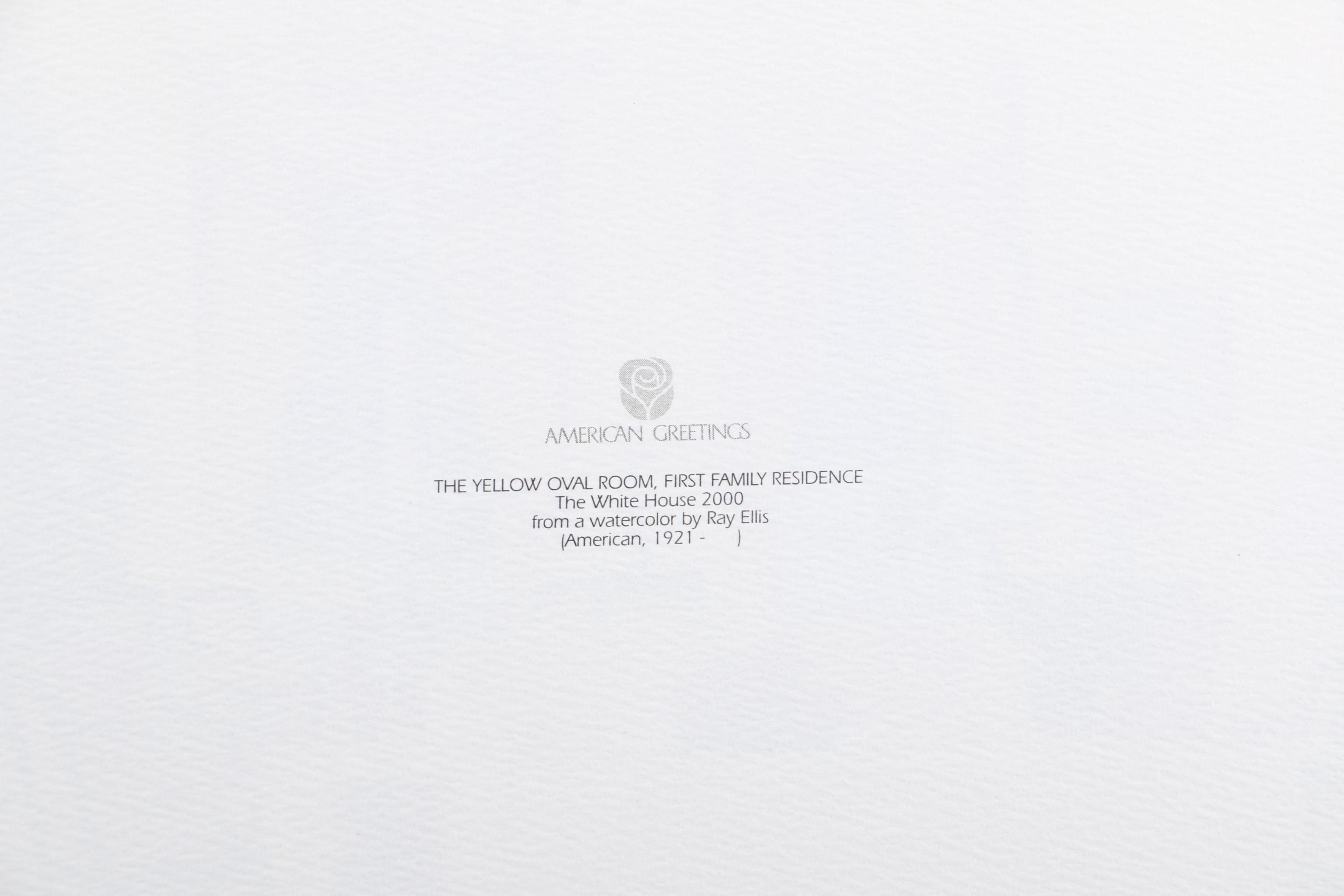 Facsimile Signed Clinton Family Christmas Card