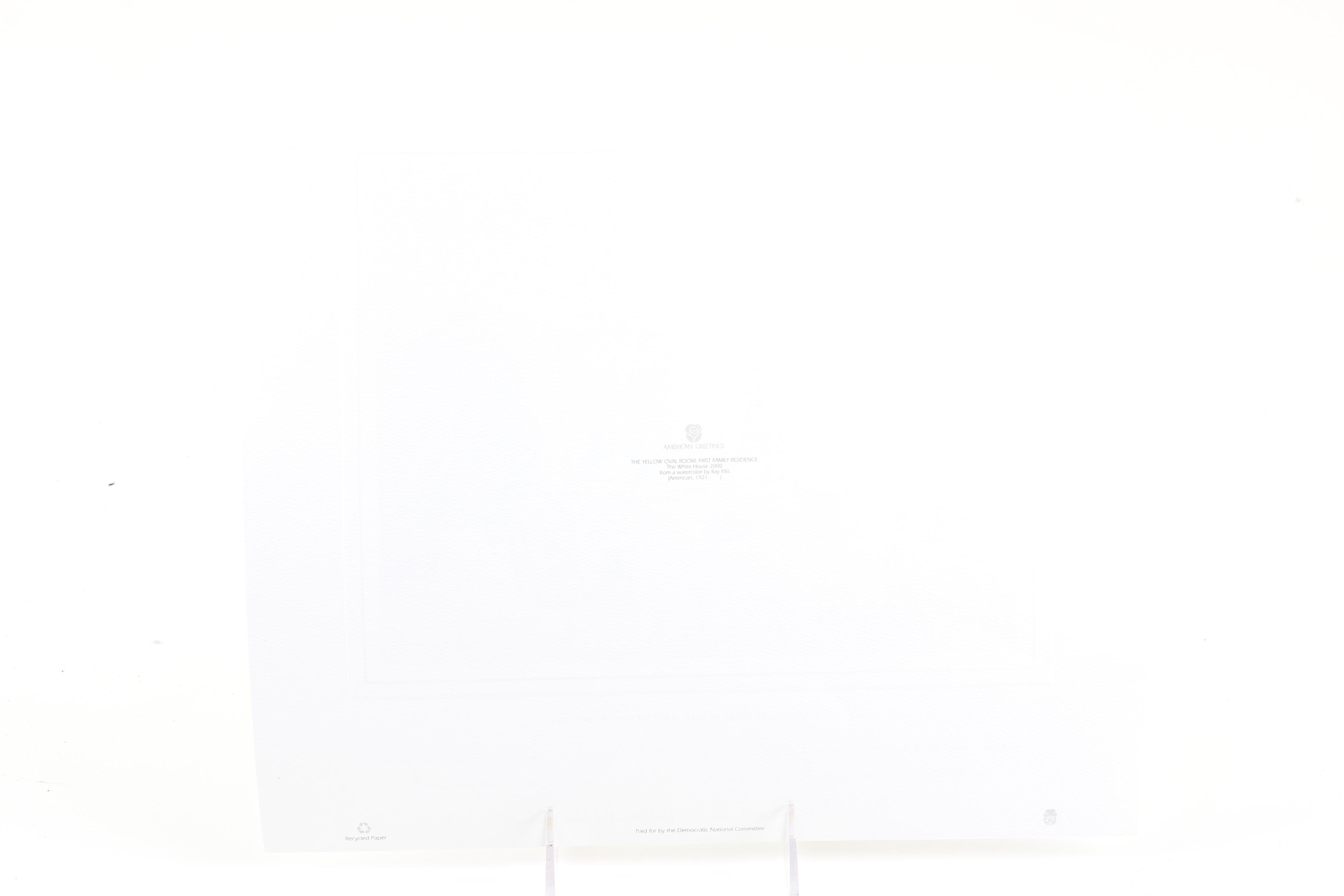 Facsimile Signed Clinton Family Christmas Card