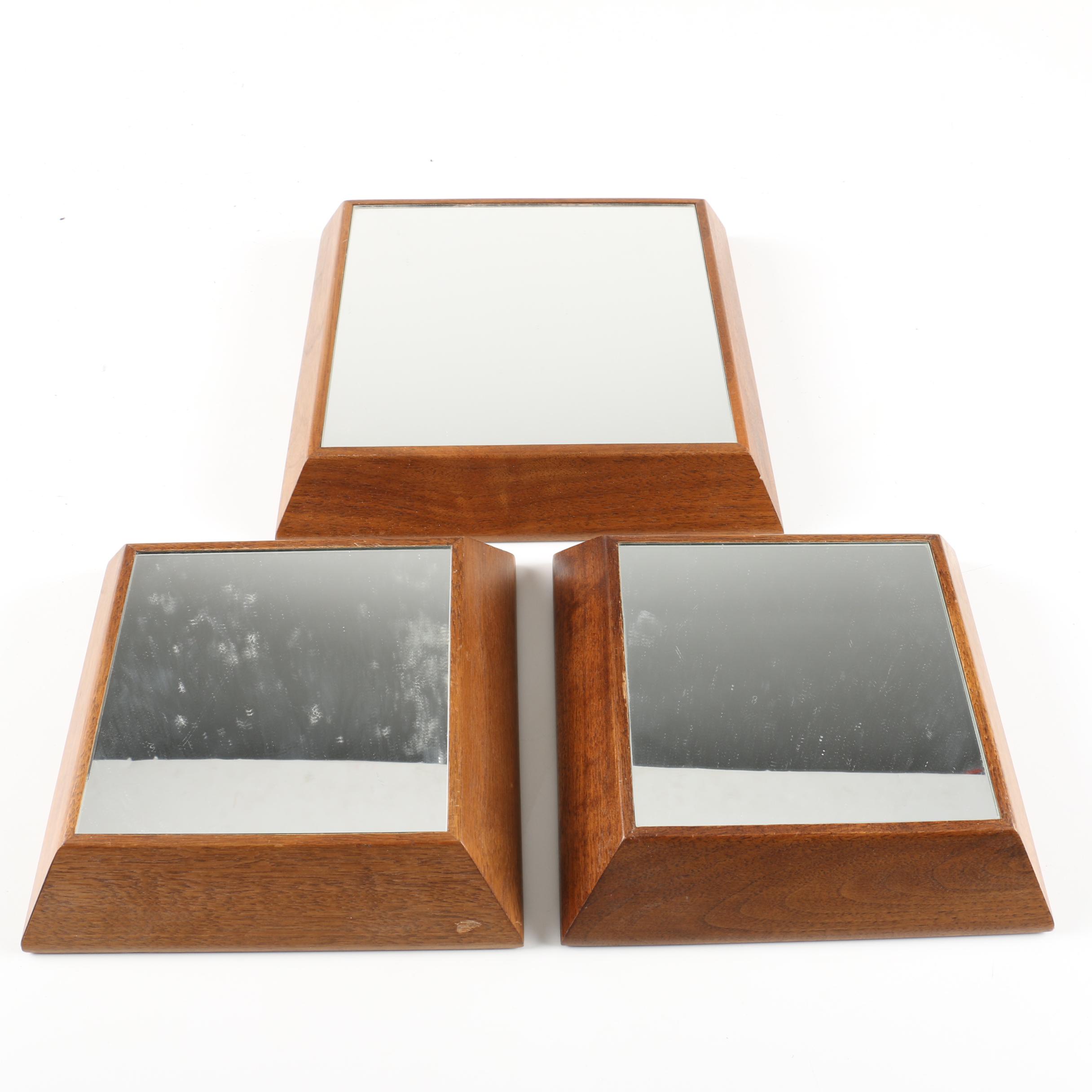Mirrored Wood Display Bases