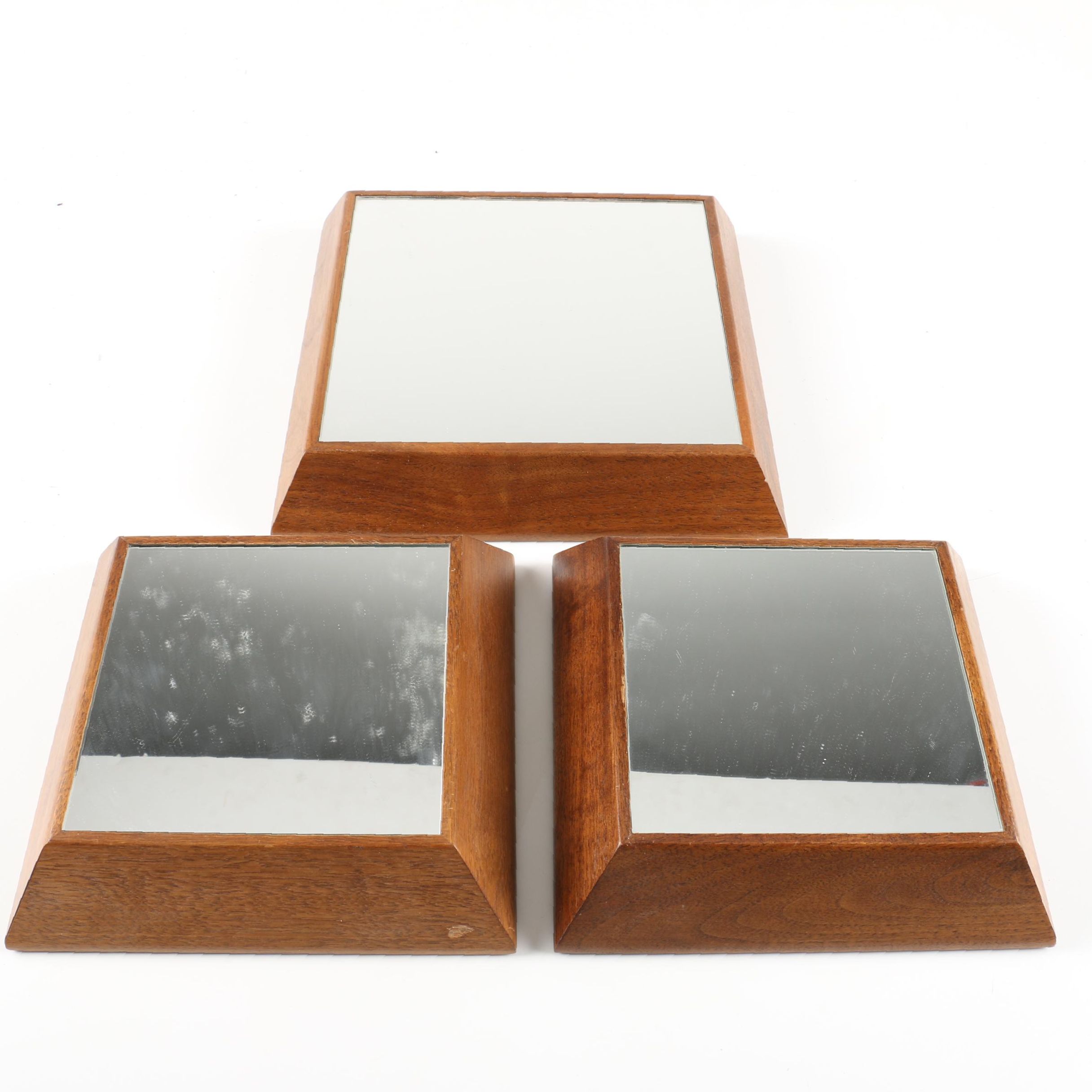 Mirrored Wood Display Bases