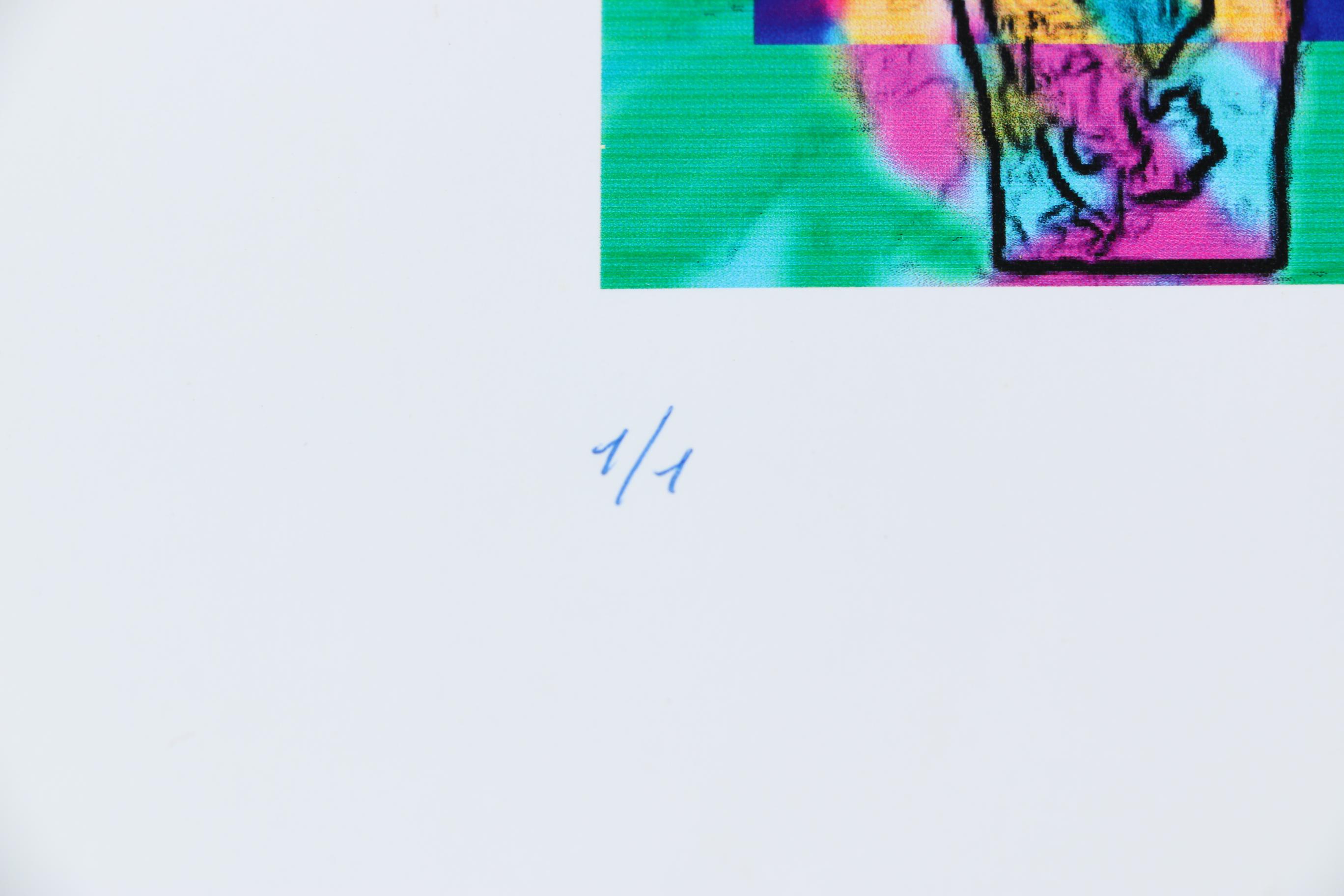 Pair of Vibrant Monoprints