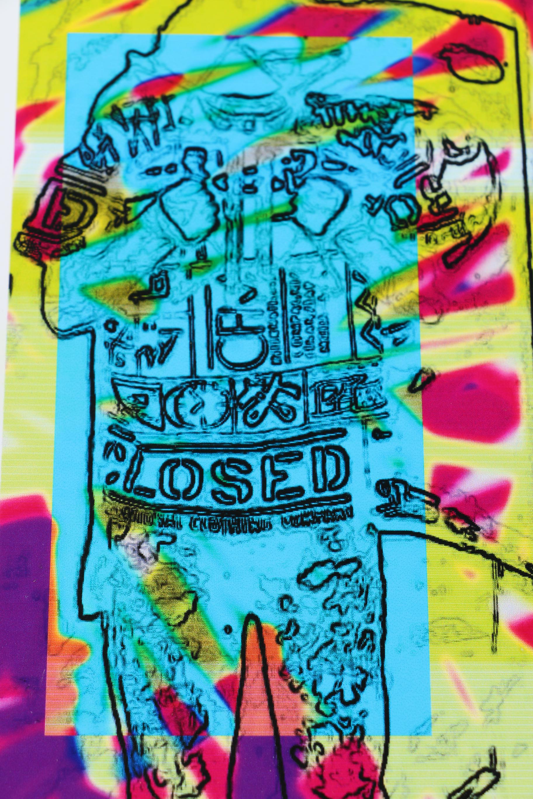 Pair of Vibrant Monoprints