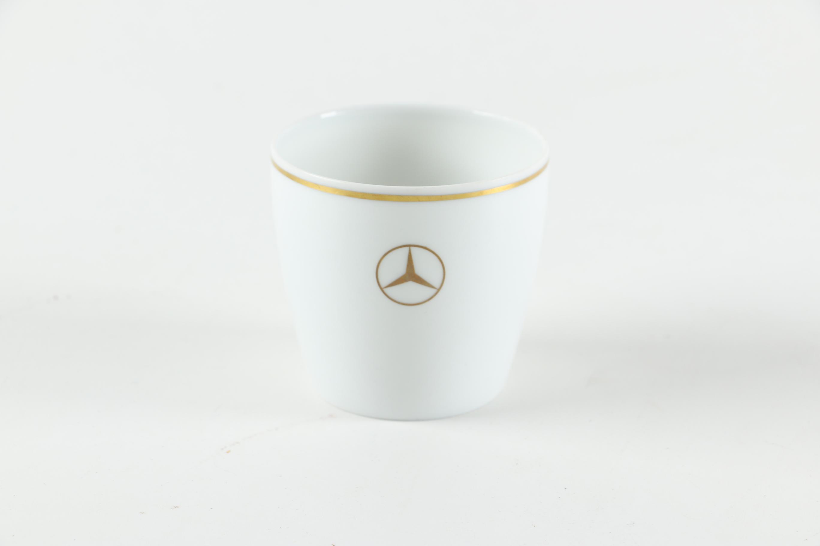 Late 1960s Mercedes-Benz VIP "Eleganz" Porcelain Coffee Set Featuring Schönwald and Wedgwood