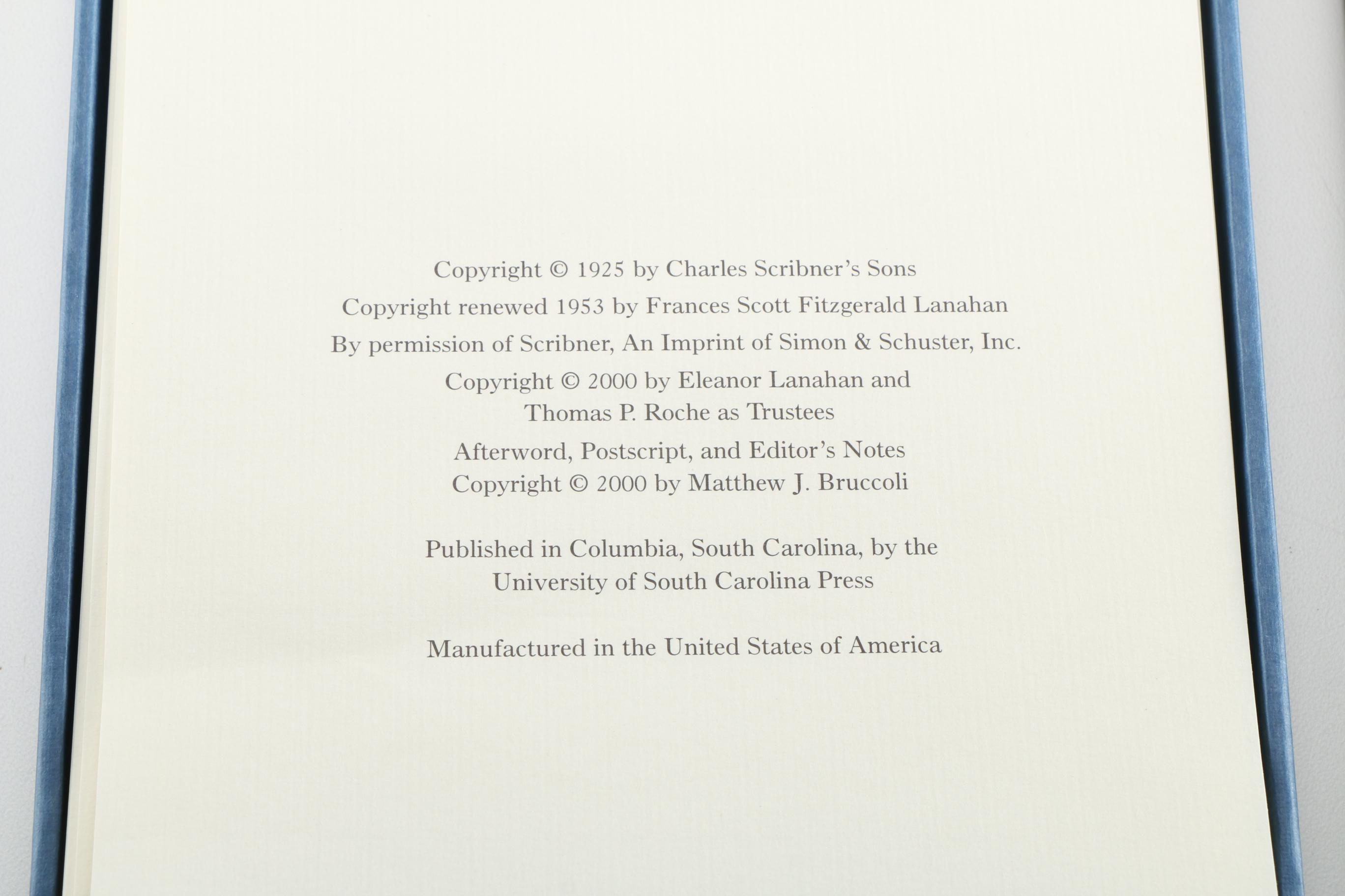 Limited Edition "Trimalchio" Facsimile Gallery Proofs of the Rough Draft of "The Great Gatsby"