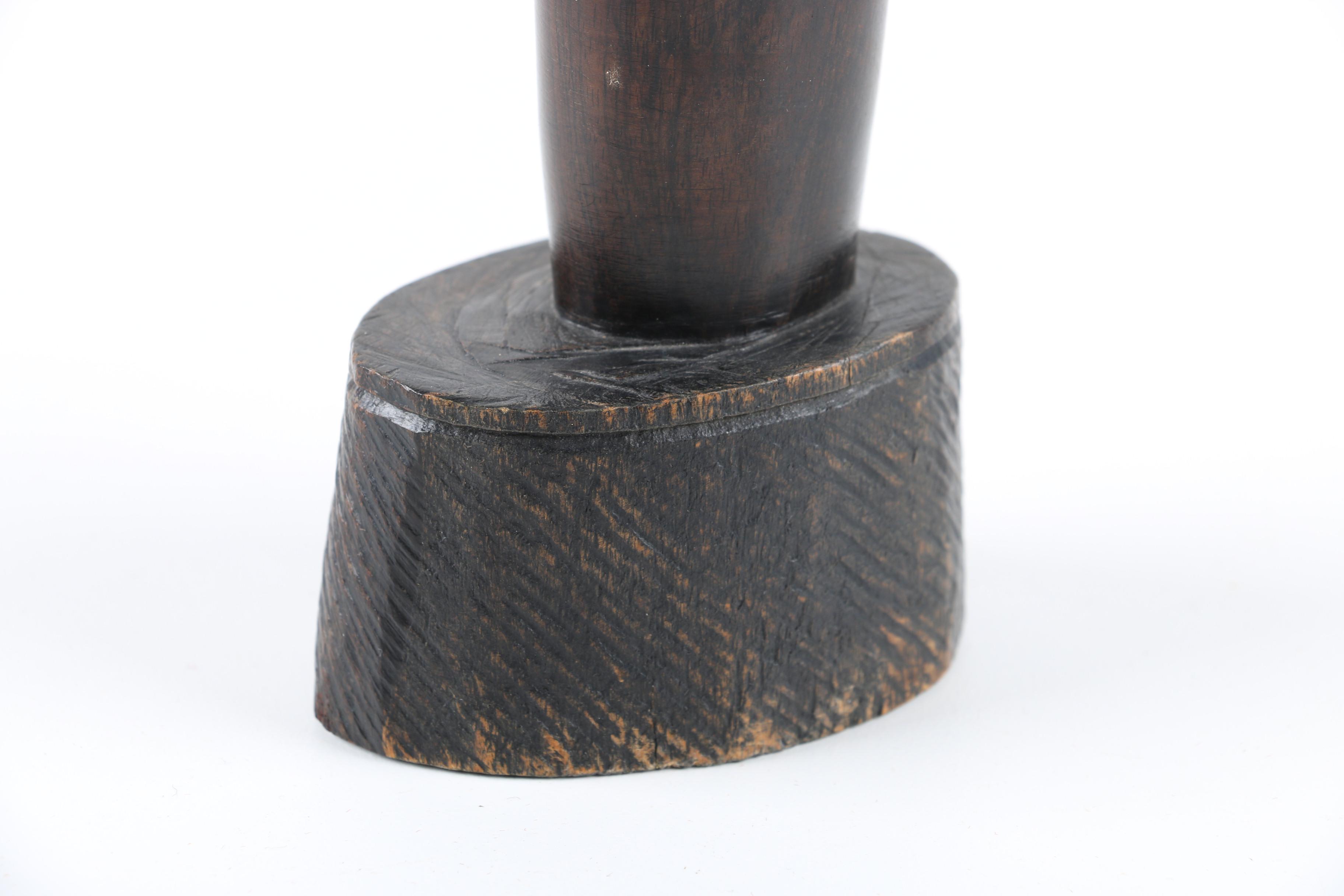 African Carved Head Sculpture