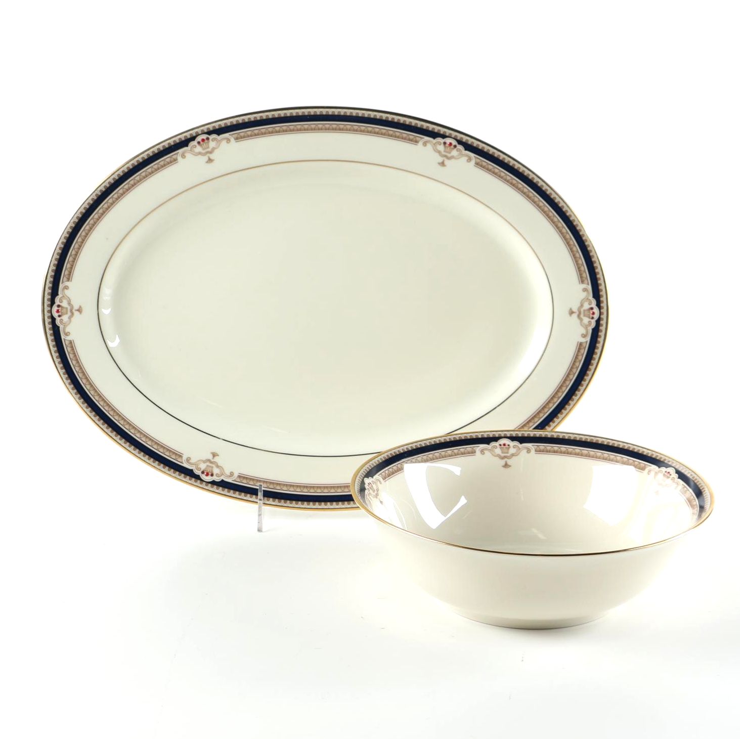 Lenox "Buchanan"  Presidental Series Bowl and Tray