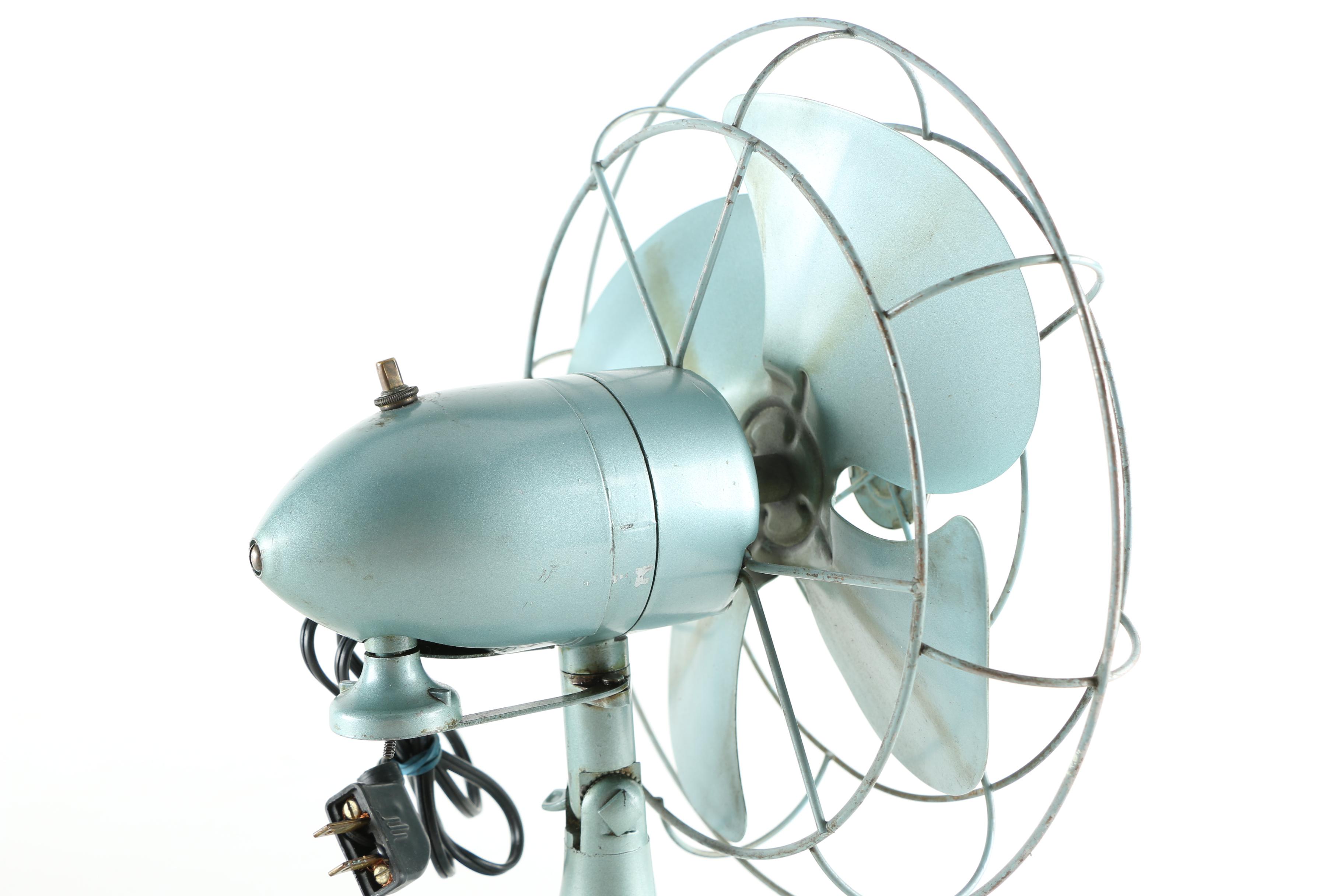 Pair of Electric Table Top Fans