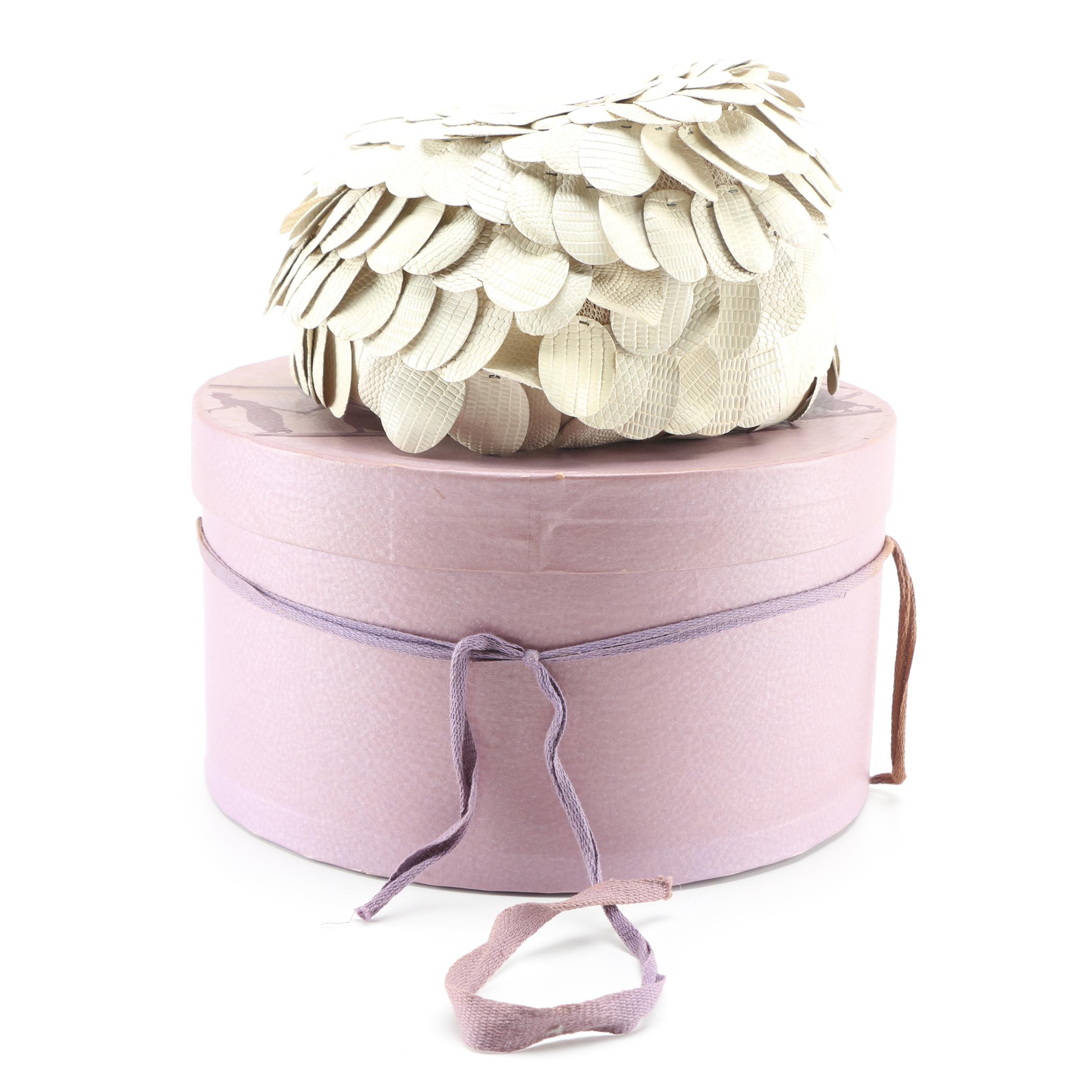 Vintage Scallop Dress Hat