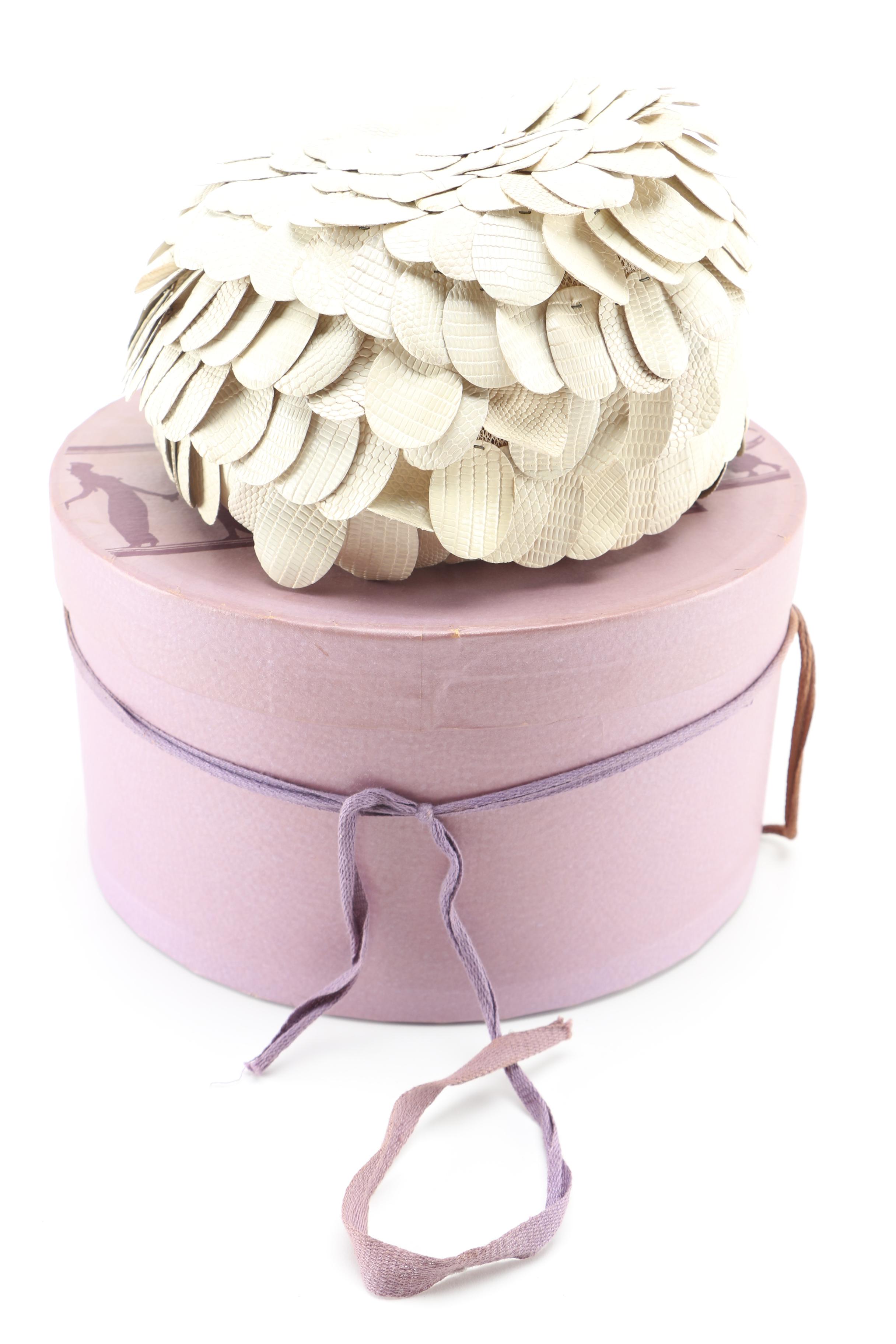 Vintage Scallop Dress Hat