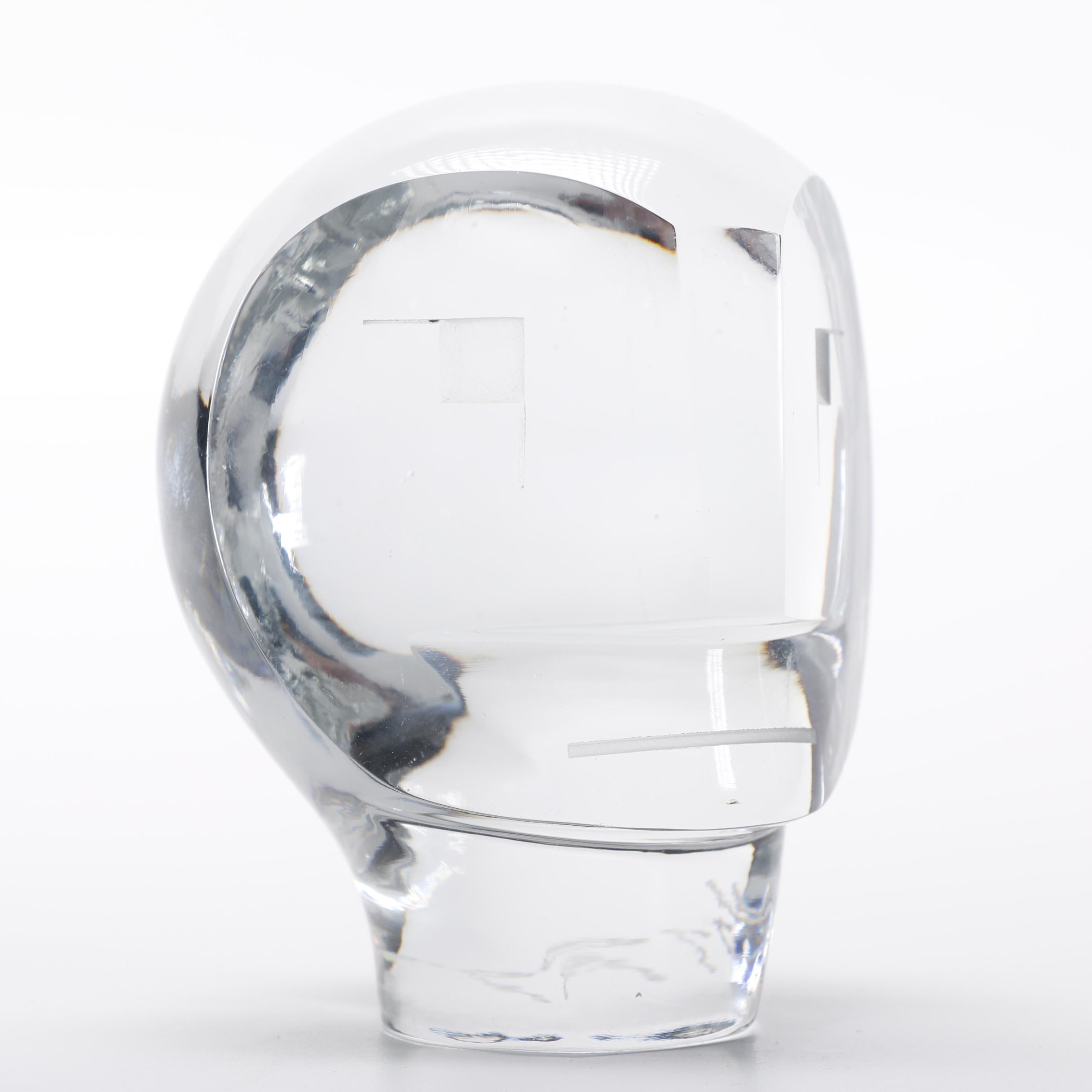 Pedro Ramirez Vazquez Crystal Head Figure