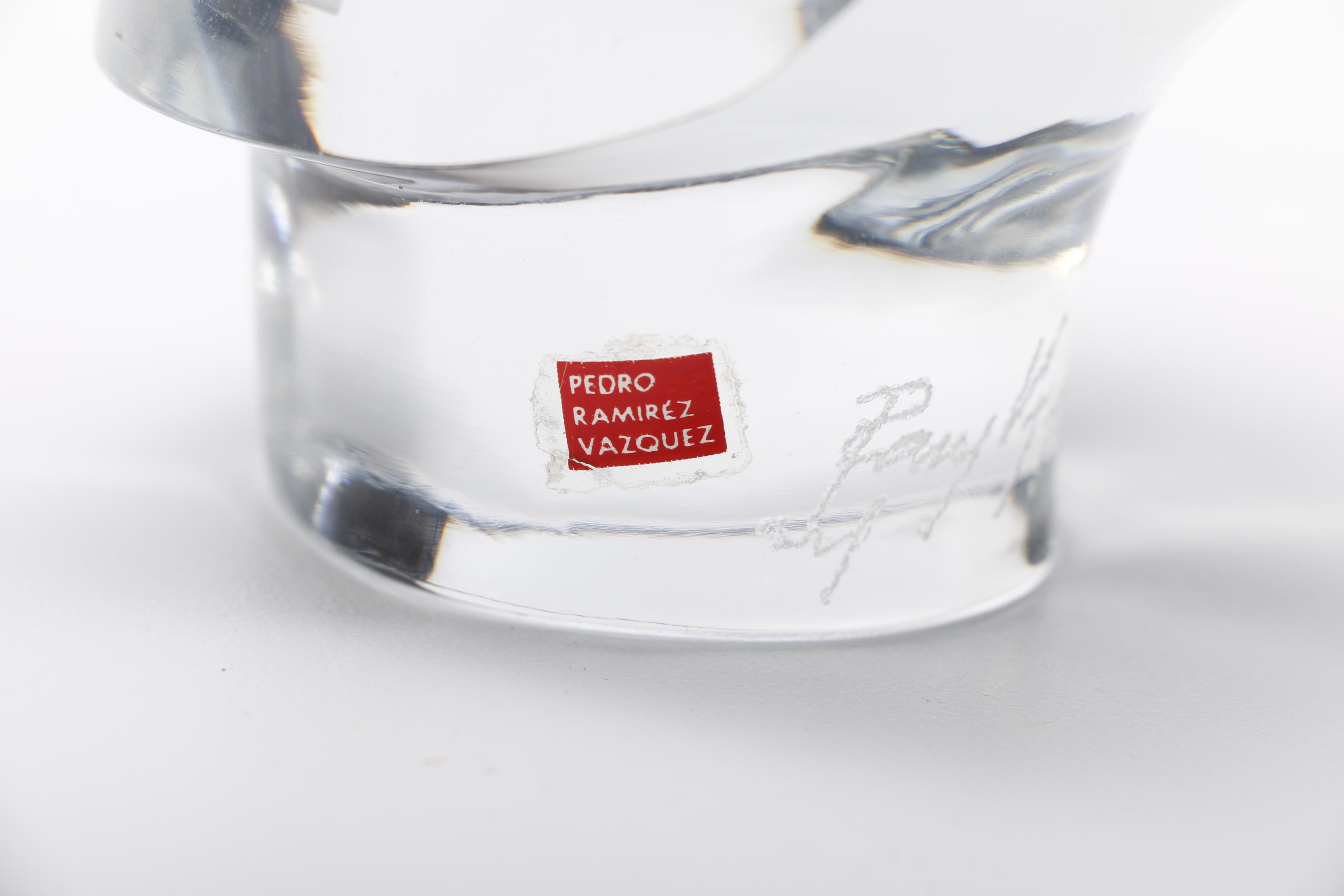 Pedro Ramirez Vazquez Crystal Head Figure