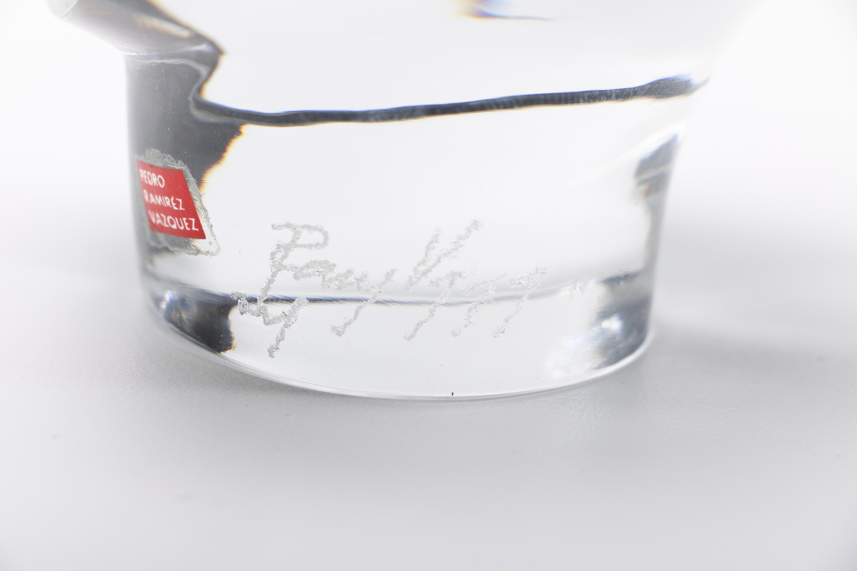 Pedro Ramirez Vazquez Crystal Head Figure