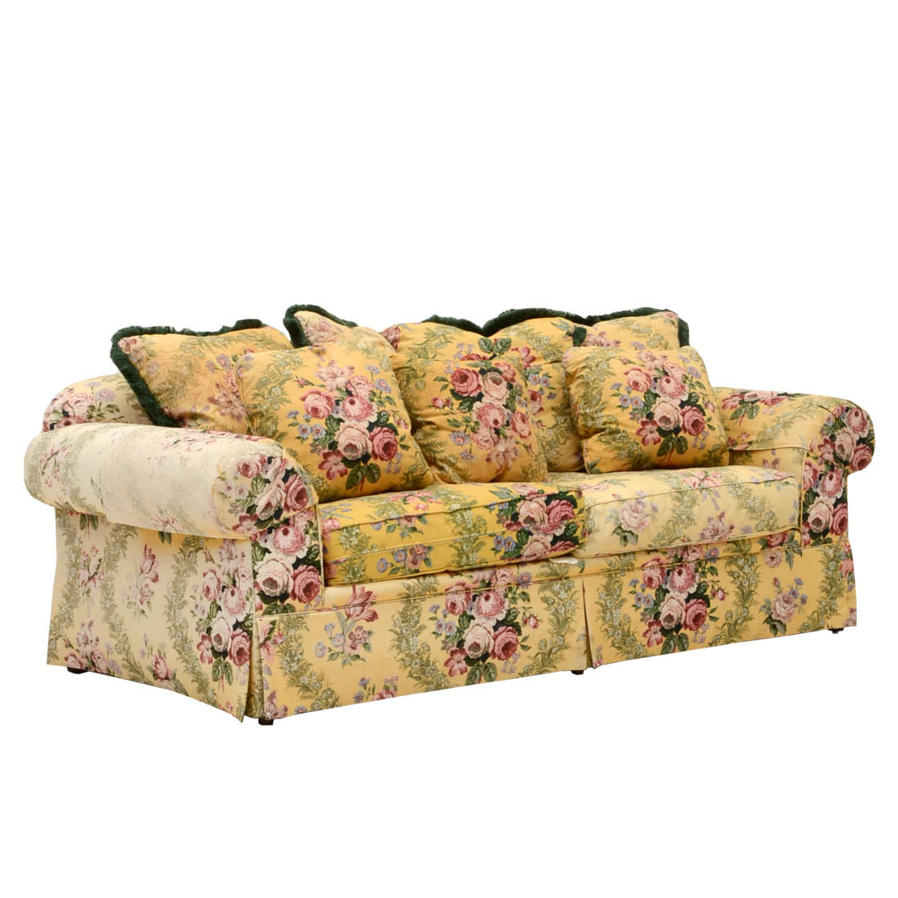 Isenhour Custom Chintz Sofa Susan Had In Her Garden City Home