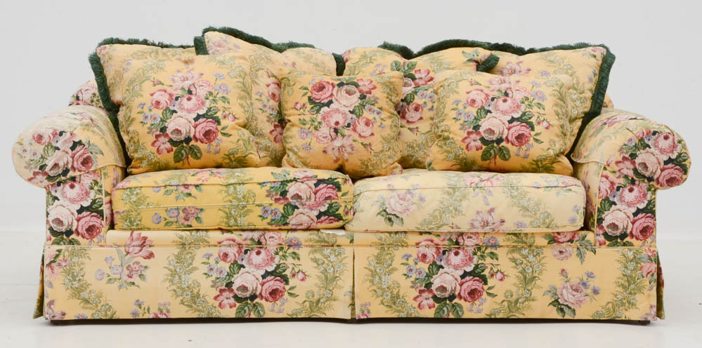 Isenhour Custom Chintz Sofa Susan Had In Her Garden City Home