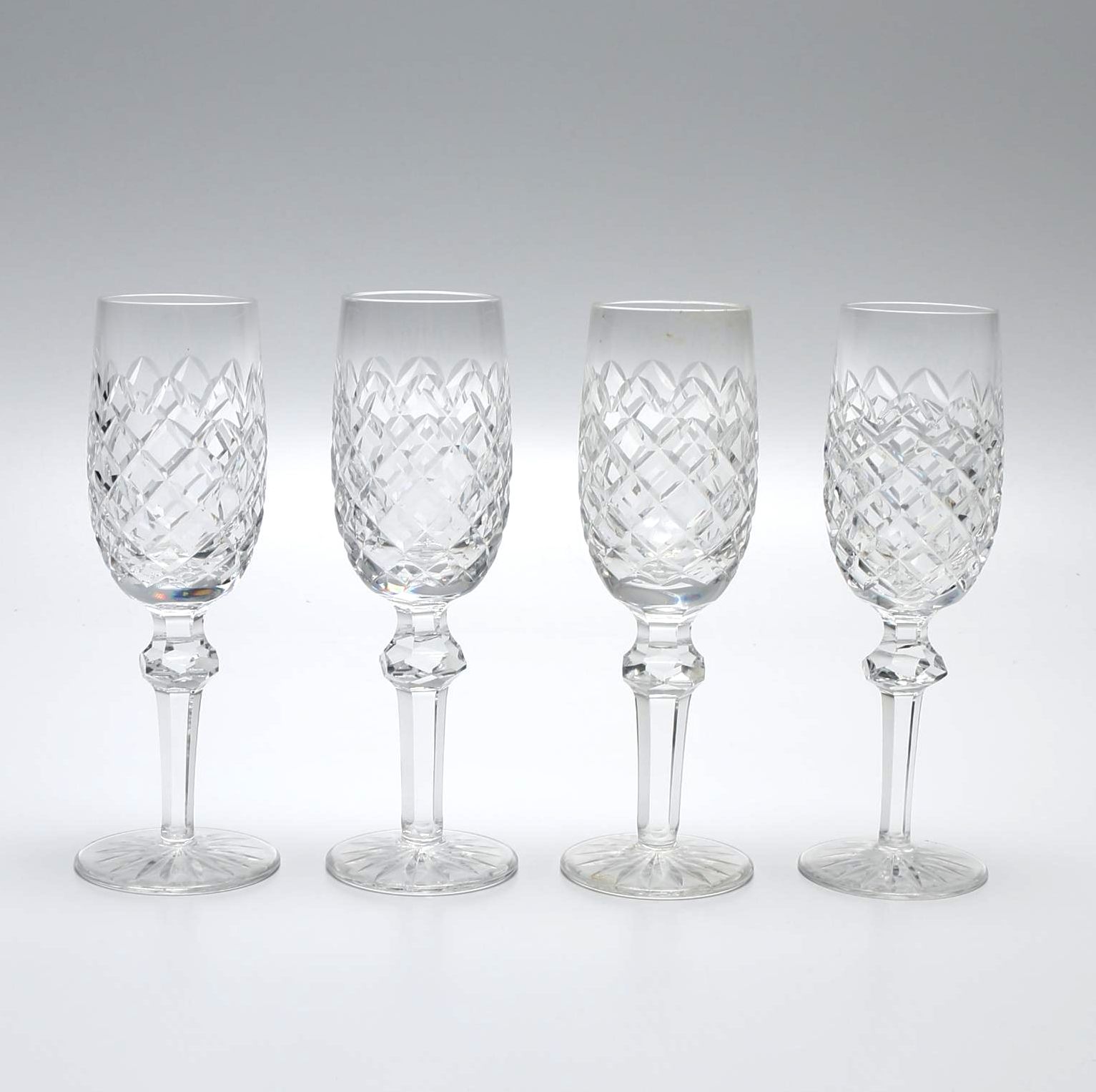 Waterford "Powerscourt" Crystal Champagne Flutes