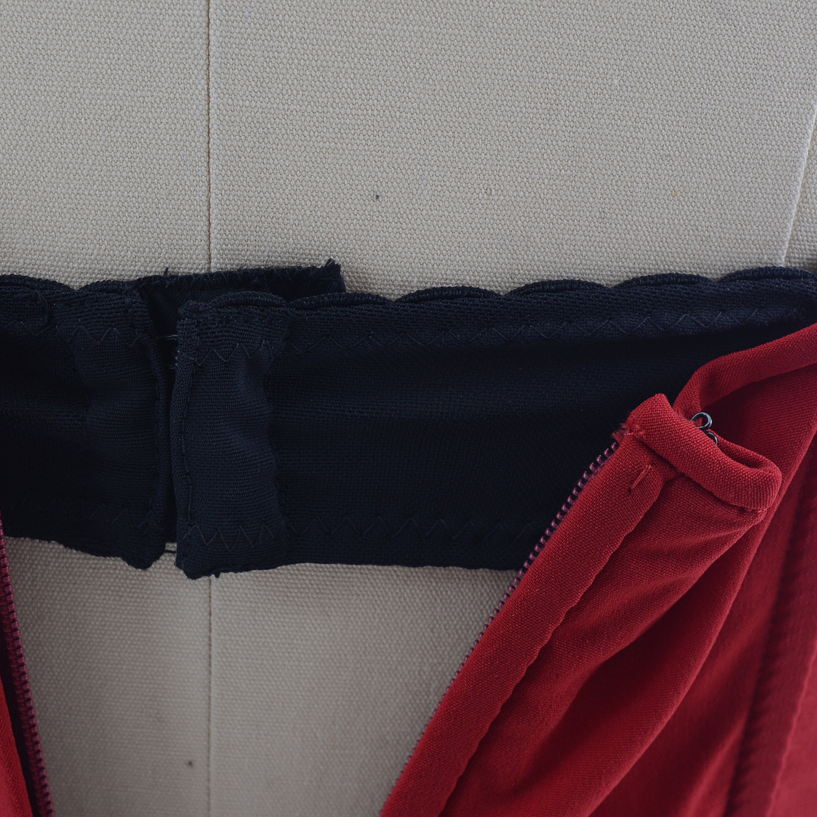 Dolce & Gabbana Crimson Red and Black Lace Bustier Top