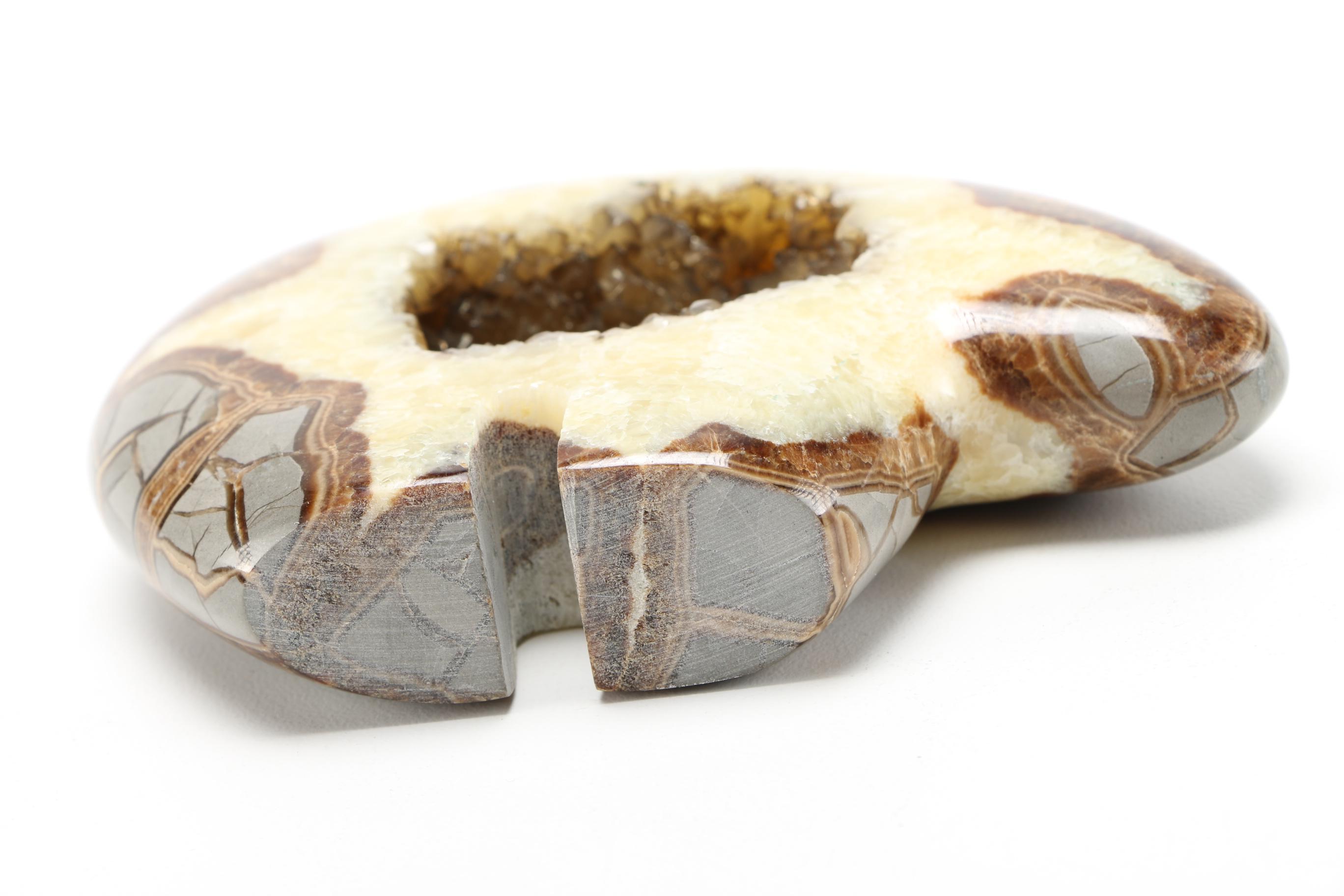 Carved Septarian Geode