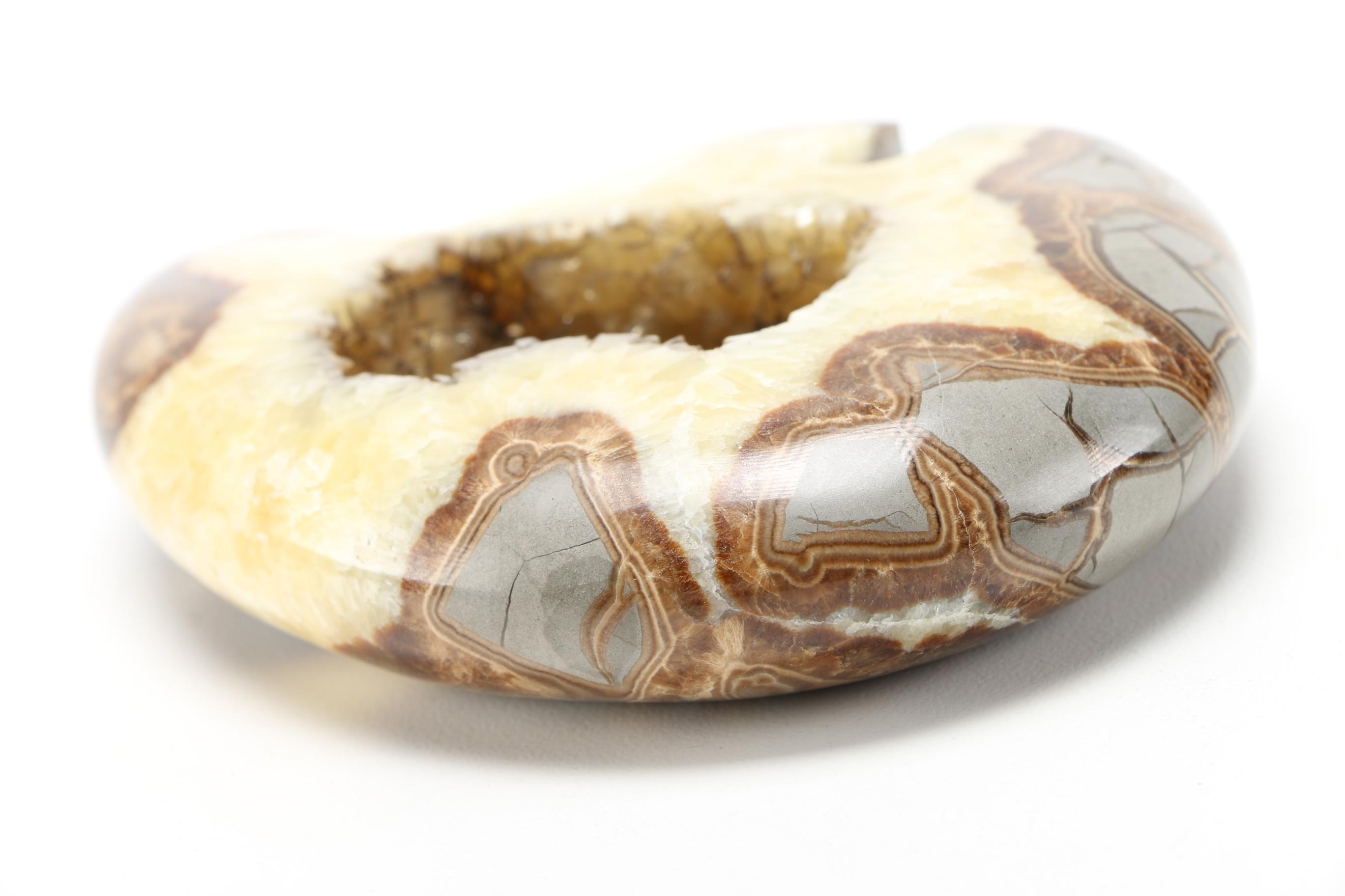 Carved Septarian Geode
