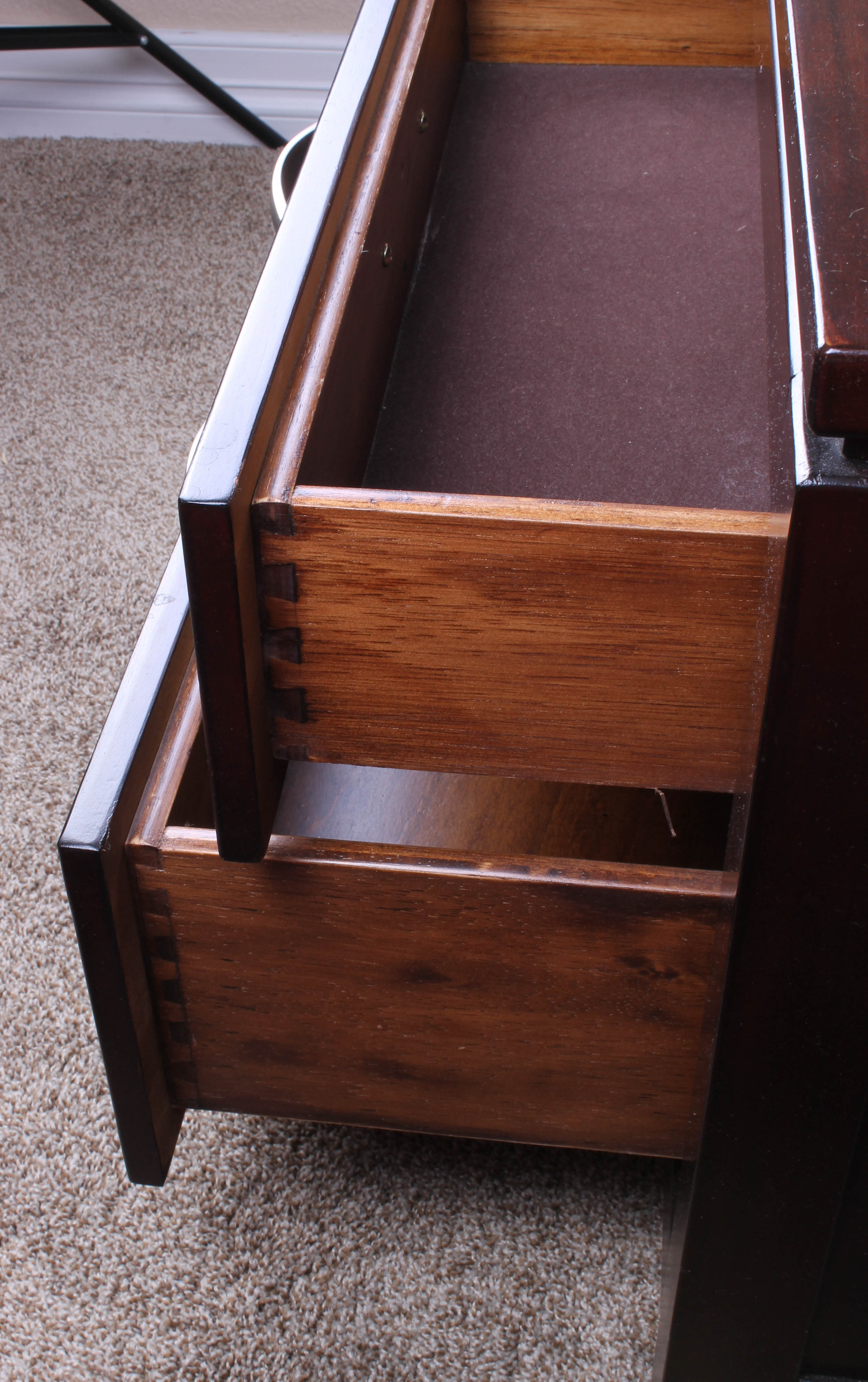 Pair Contemporary Nightstands by B.K. Home Furniture