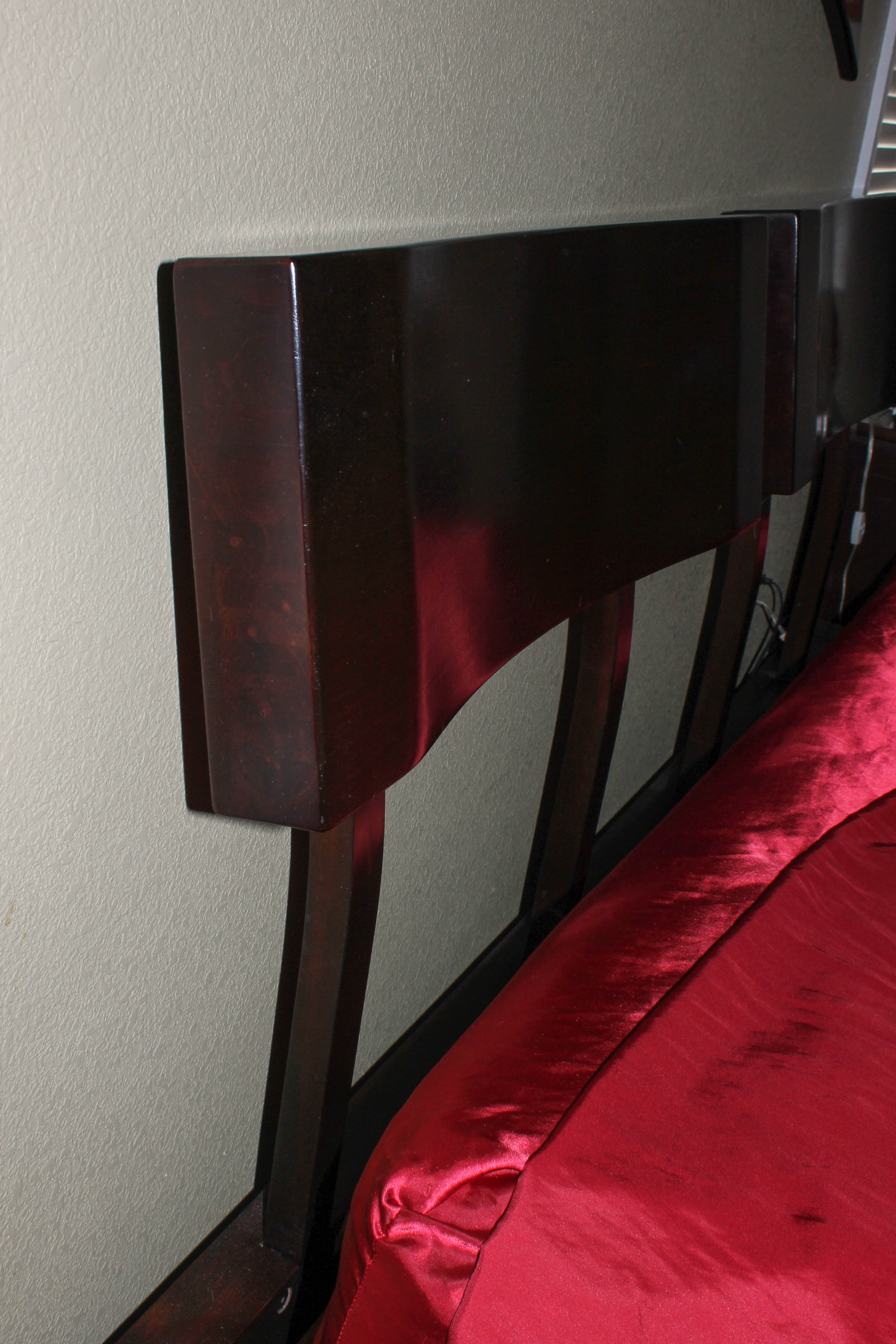 King Size Contemporary Bed Frame with Bedding