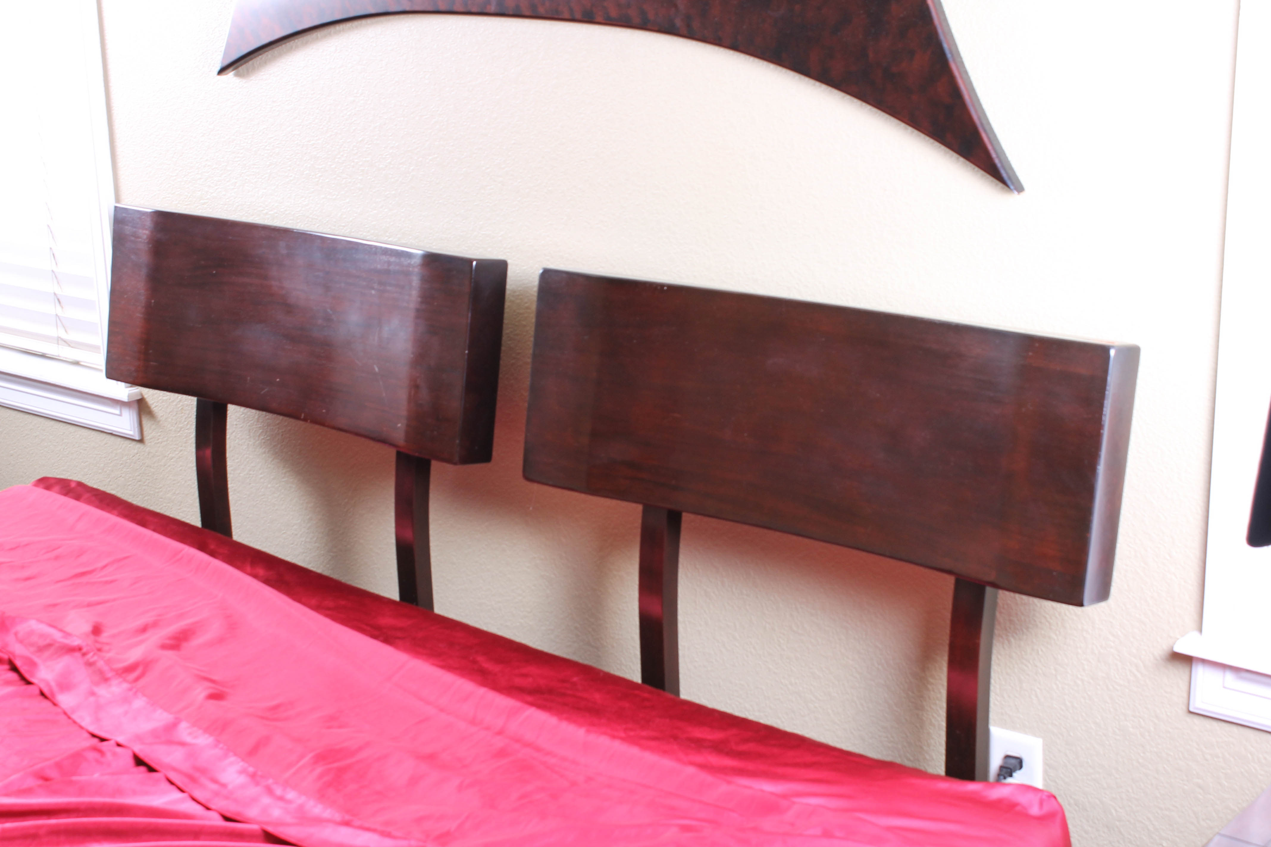 King Size Contemporary Bed Frame with Bedding