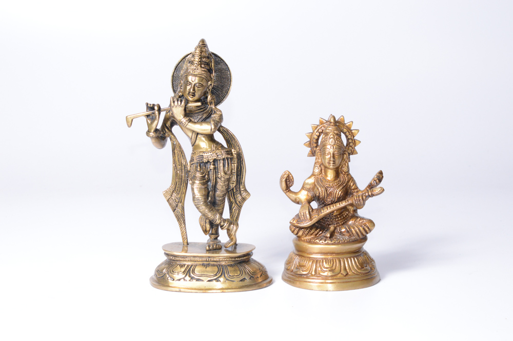 Brass Hindu Deity Statues