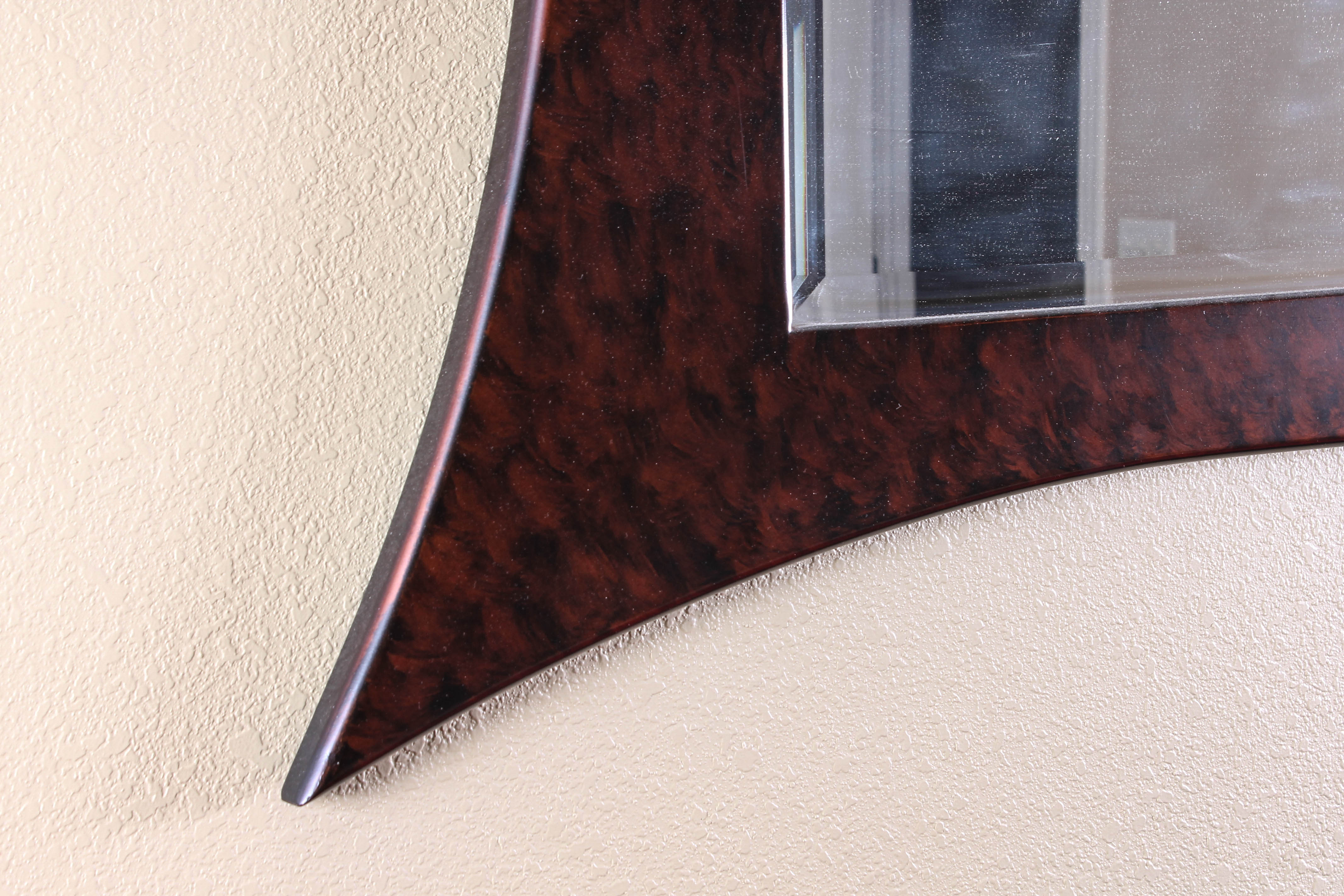 Starburst Wooden Wall Mirror