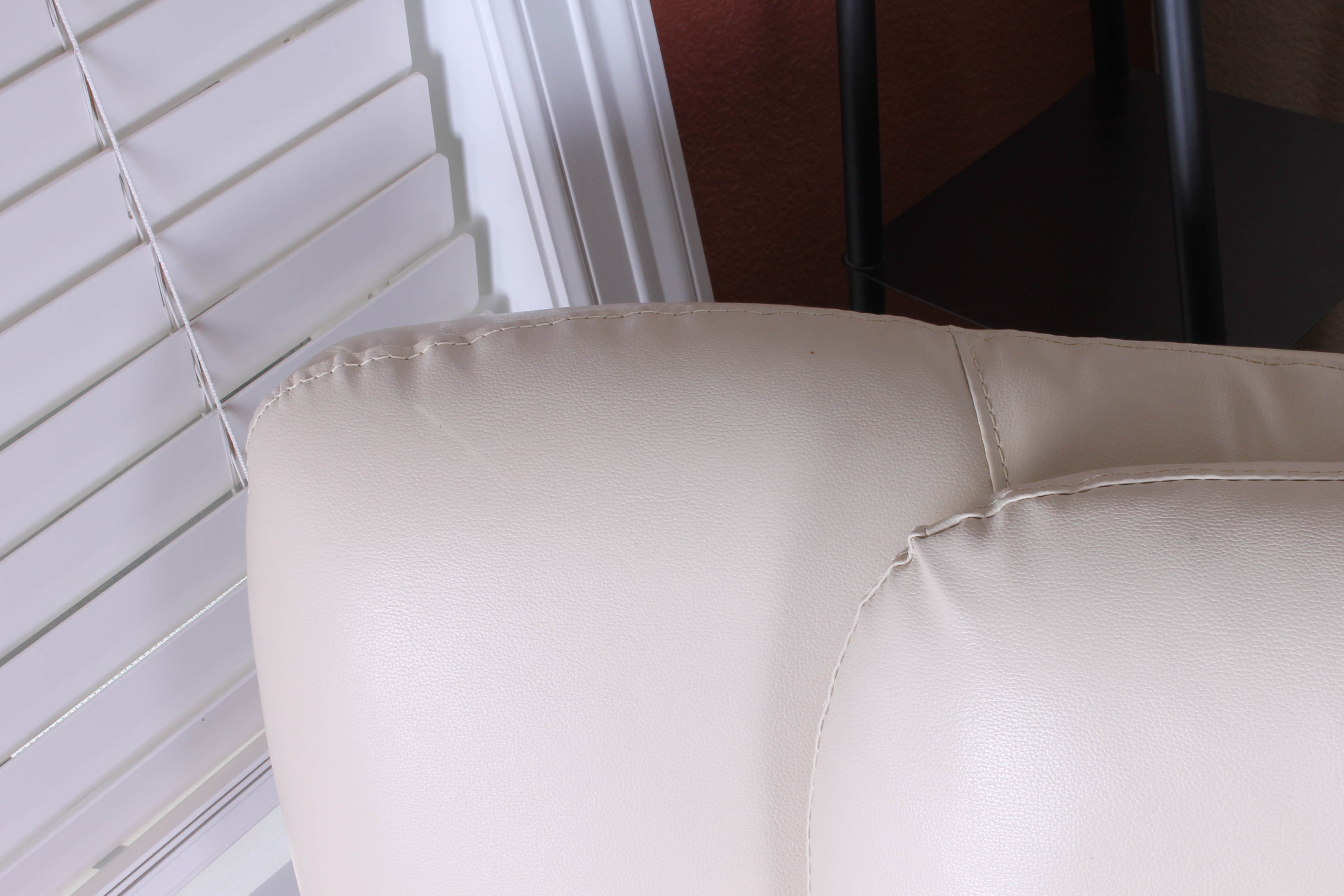 Contemporary Faux Leather Armchair