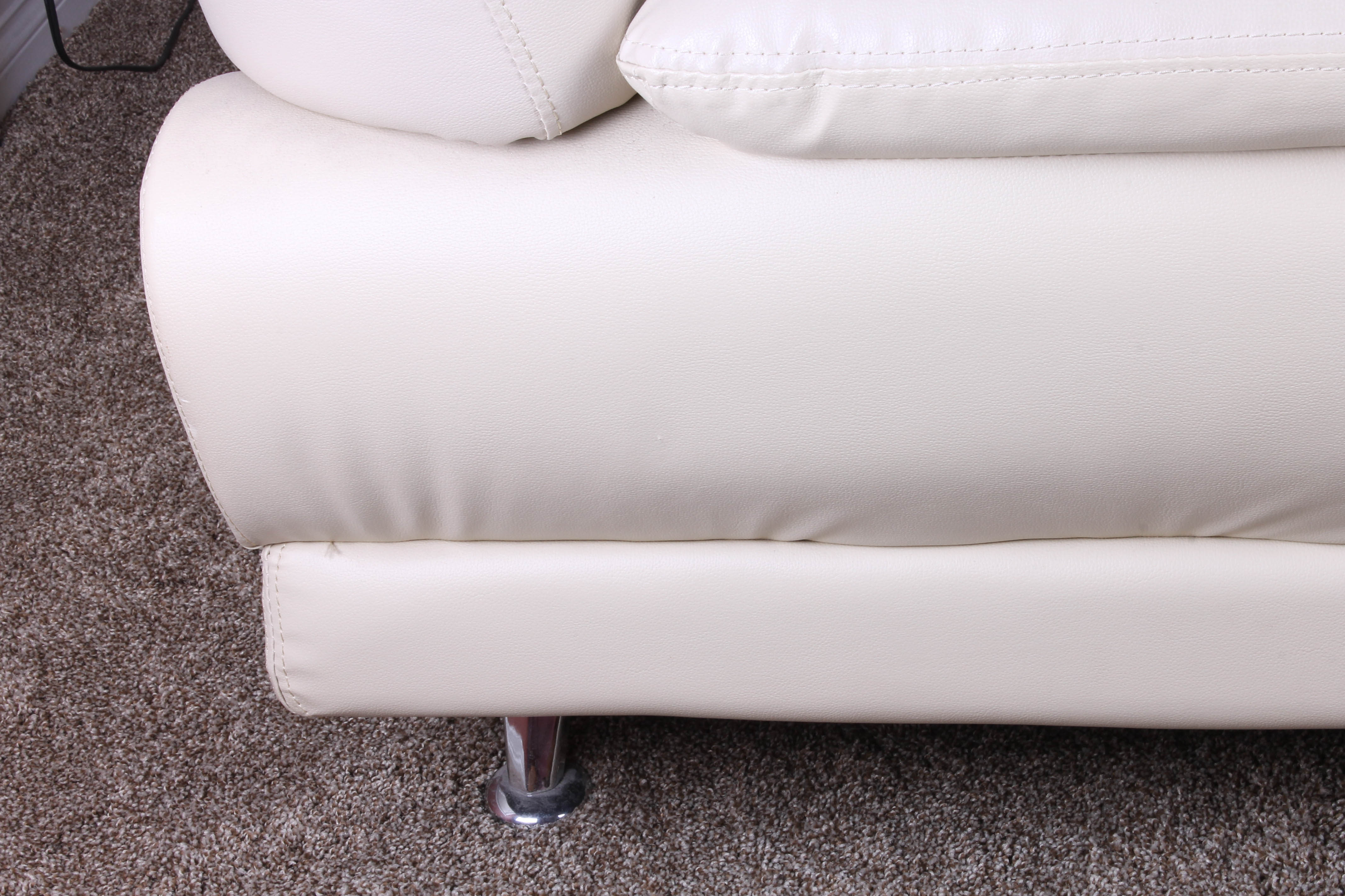 Contemporary Faux Leather Armchair