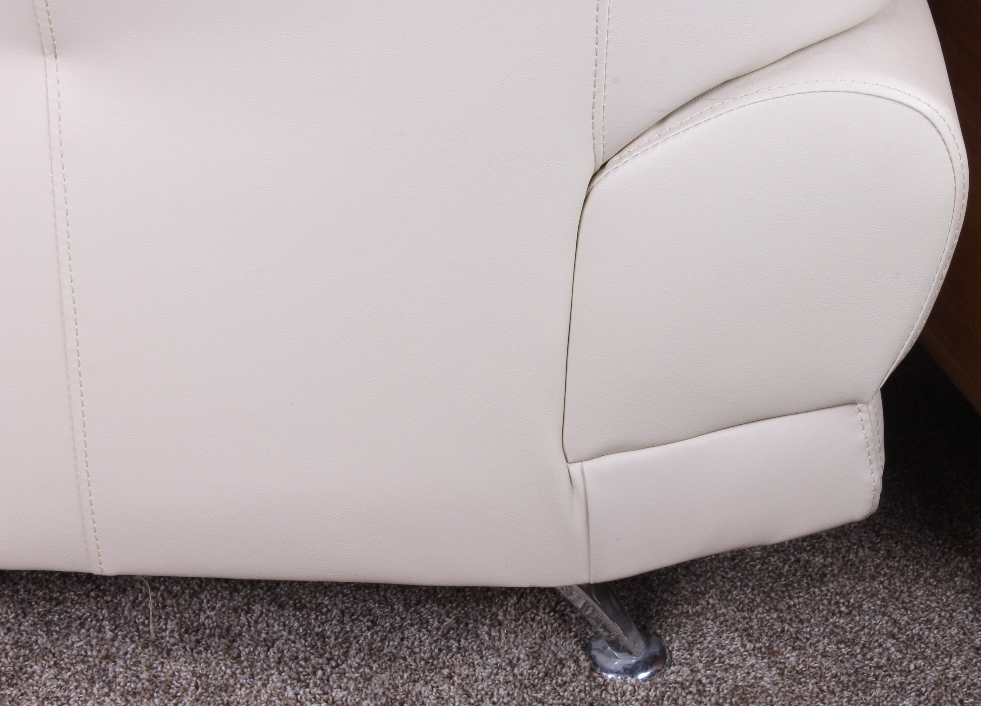 Contemporary Faux Leather Armchair