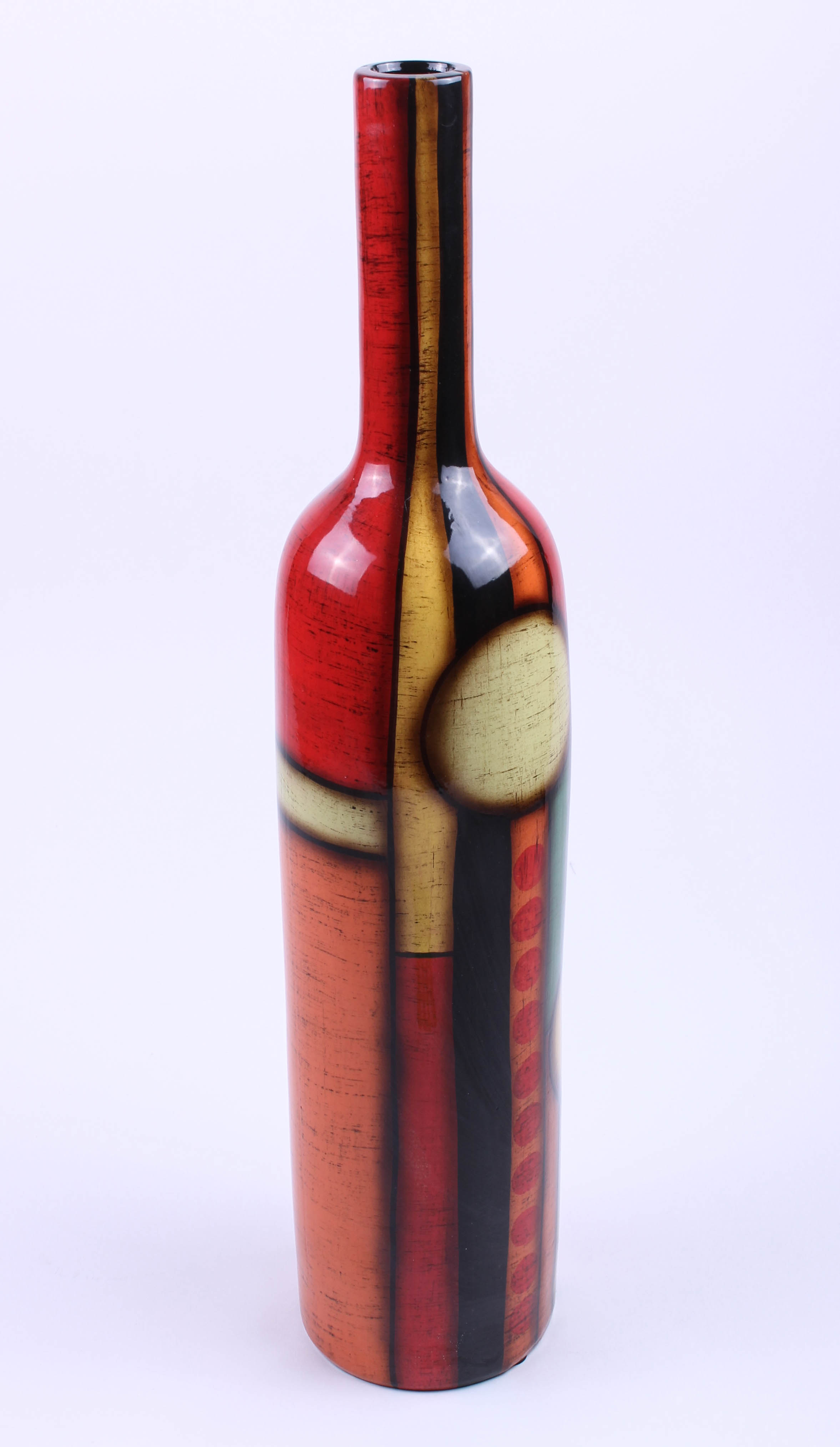 Pair of Colorful Contemporary Vessels