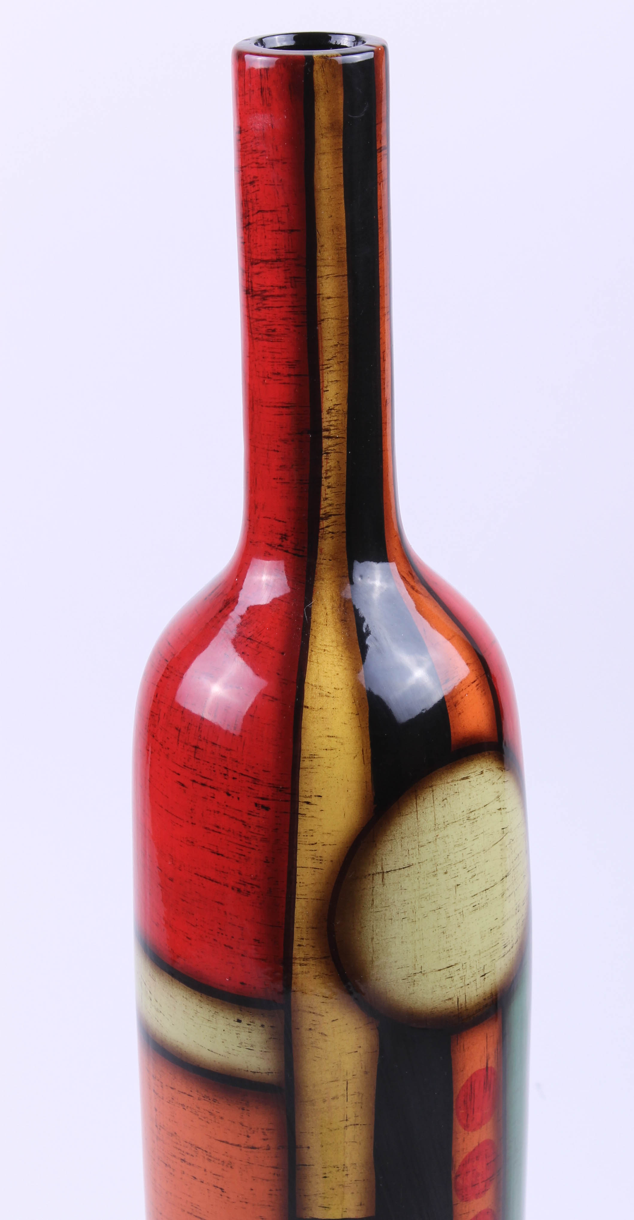 Pair of Colorful Contemporary Vessels