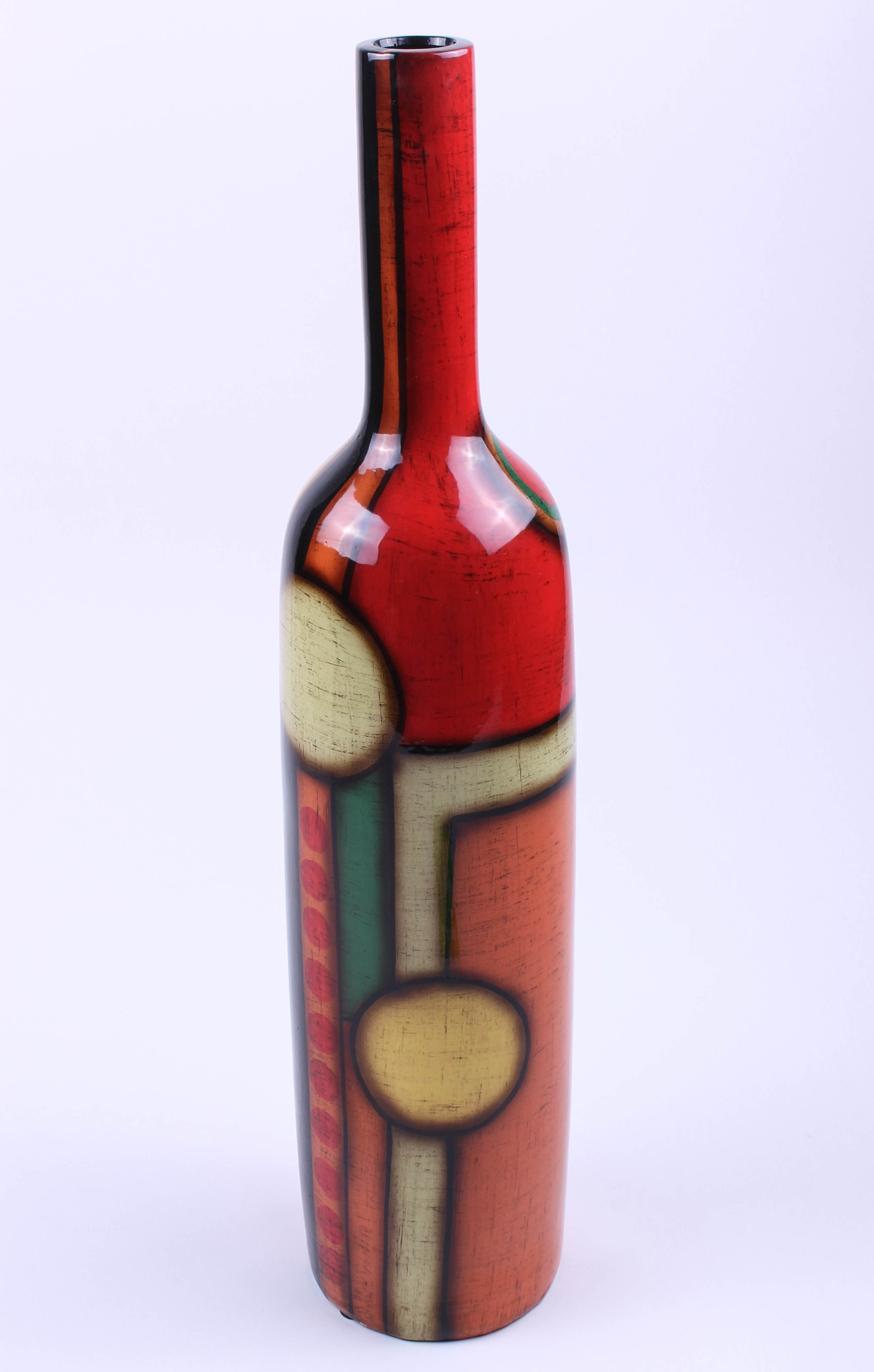 Pair of Colorful Contemporary Vessels