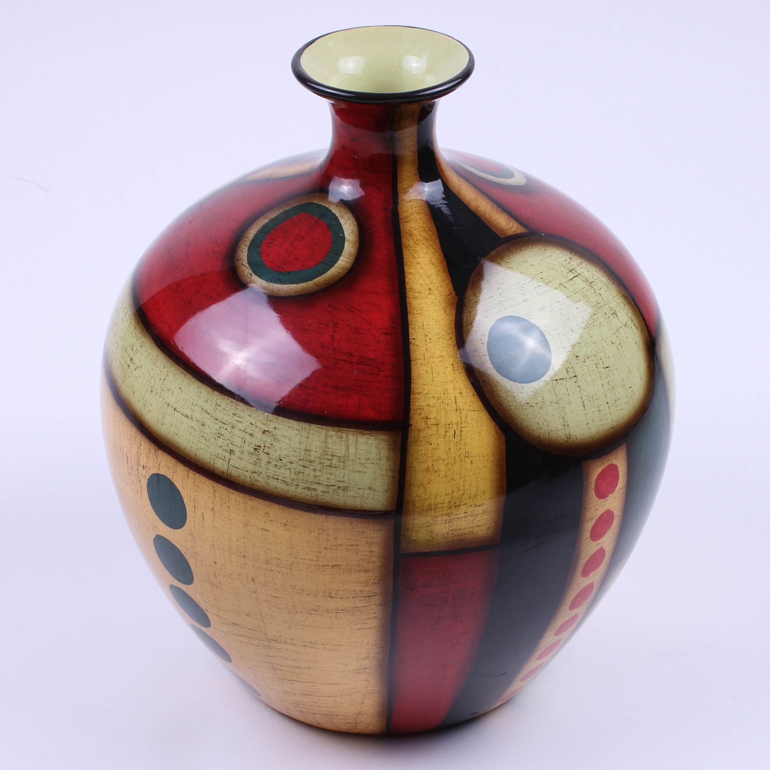 Pair of Colorful Contemporary Vessels